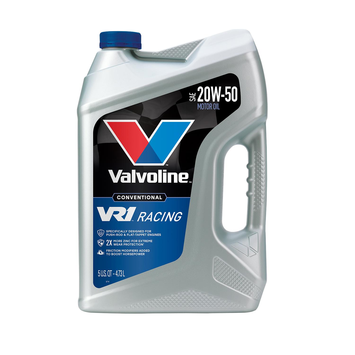 Valvoline VR1 Racing Conventional 20W-50 Motor Oil 5 Quart | AutoZone