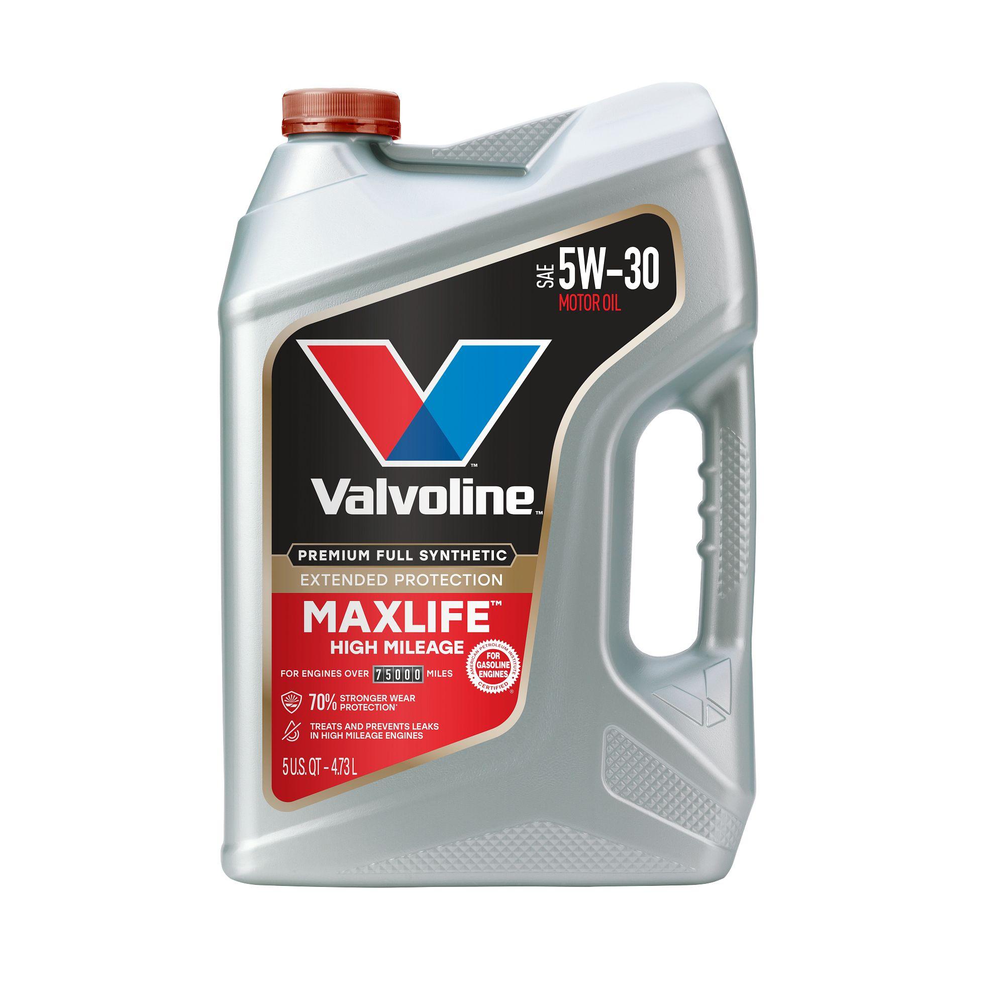 Valvoline MaxLife Extended Protection High Mileage Full Synthetic Engine Oil 5W-30 5 Quart for Toyota Tacoma