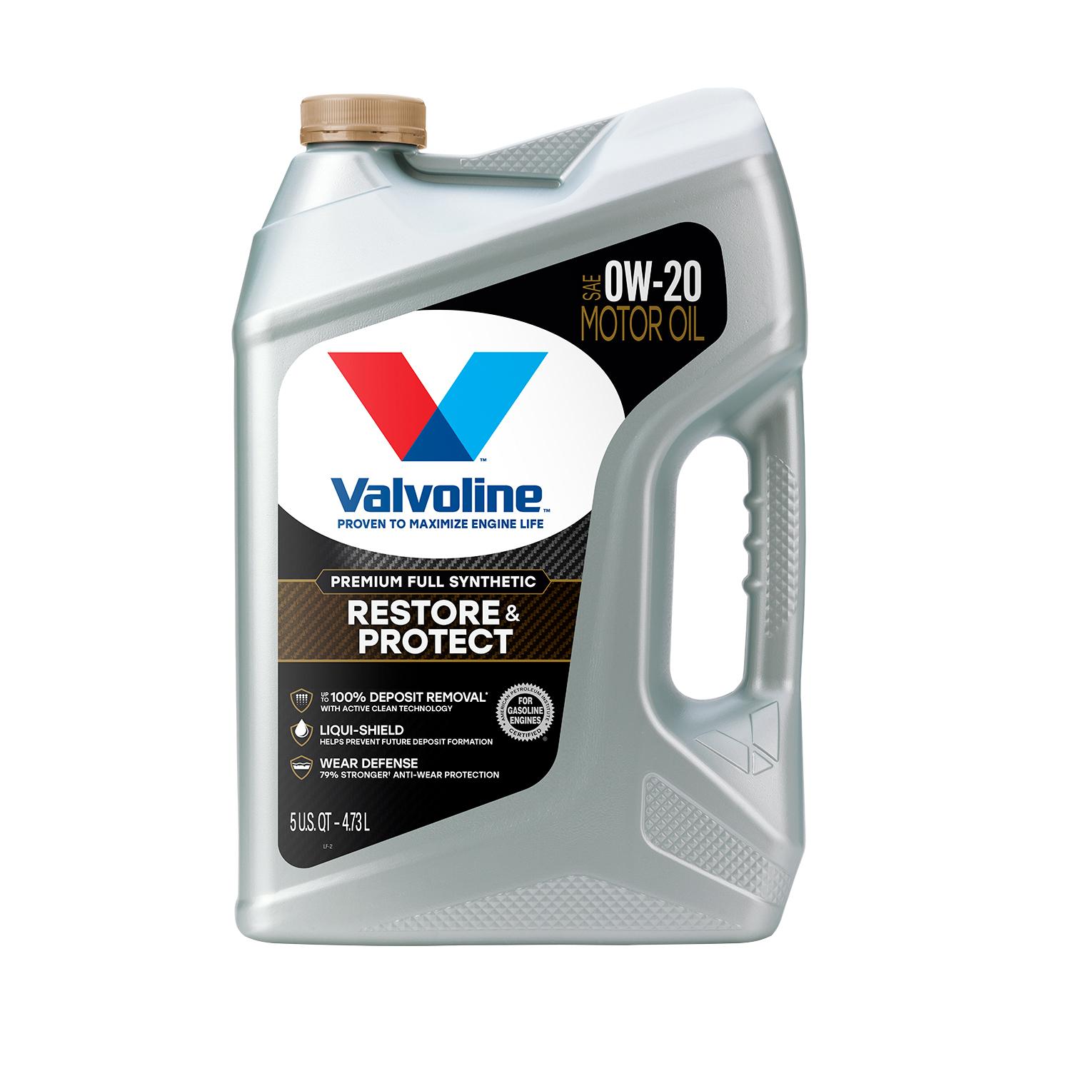 Valvoline Restore and Protect Full Synthetic 0W-20 Motor Oil 5