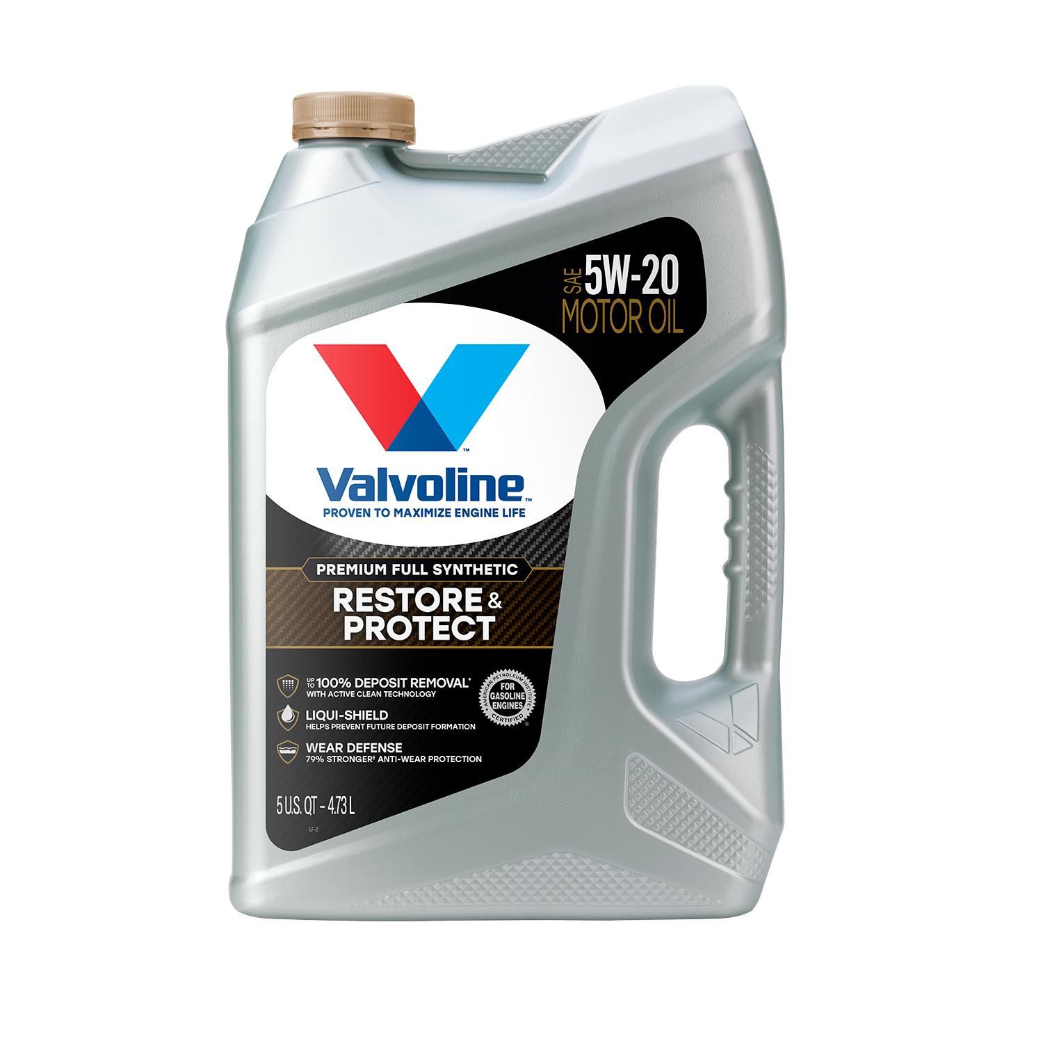 Valvoline Advanced Protection Full Synthetic 0W-20 Motor Oil 5