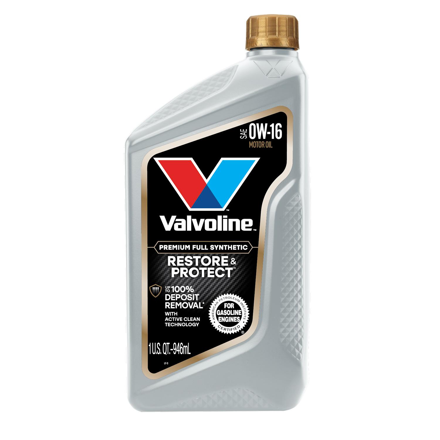 Valvoline Restore and Protect Full Synthetic 0W-16 Motor Oil 1