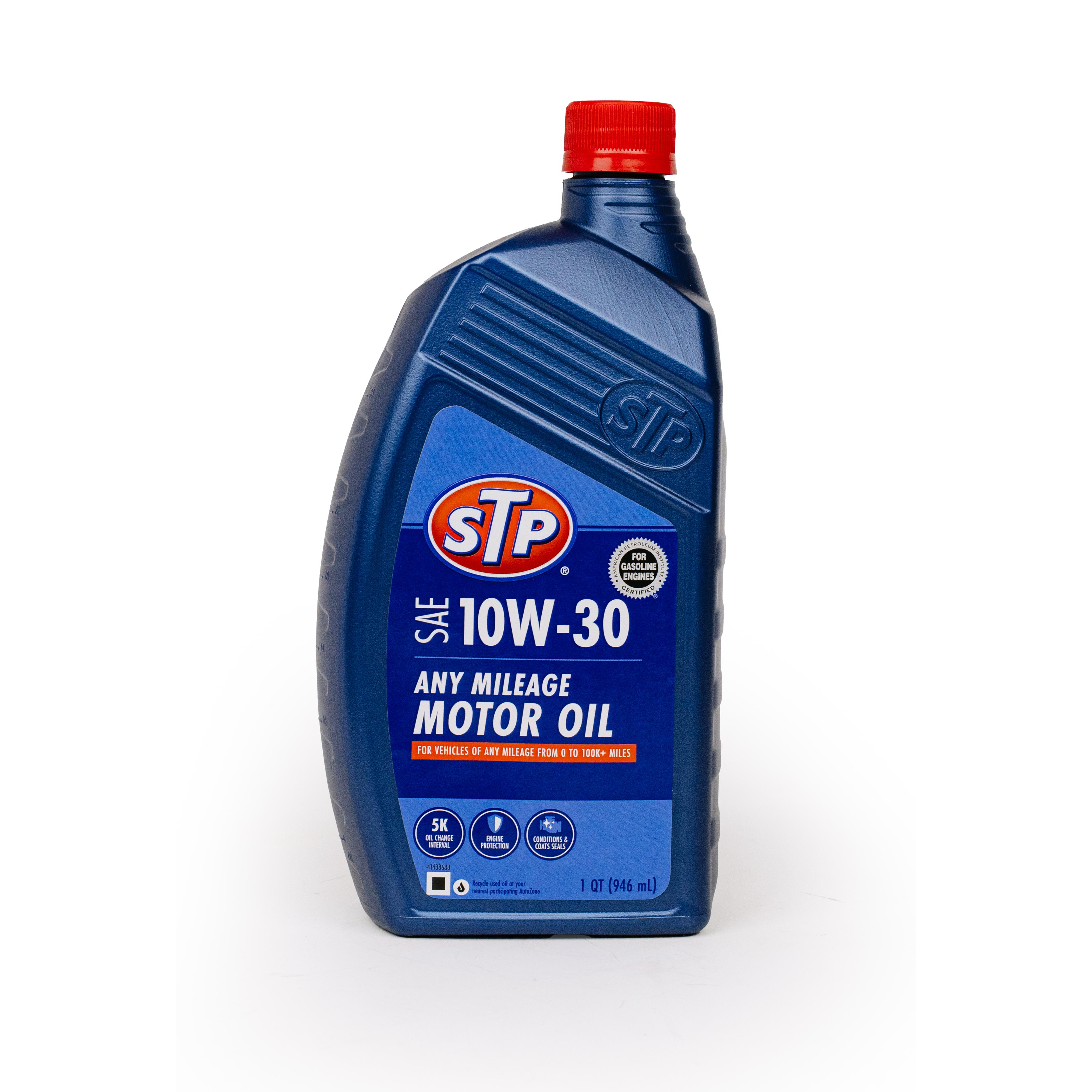 STP Any Mileage Conventional 10W-30 Motor Oil 1 Quart | AutoZone