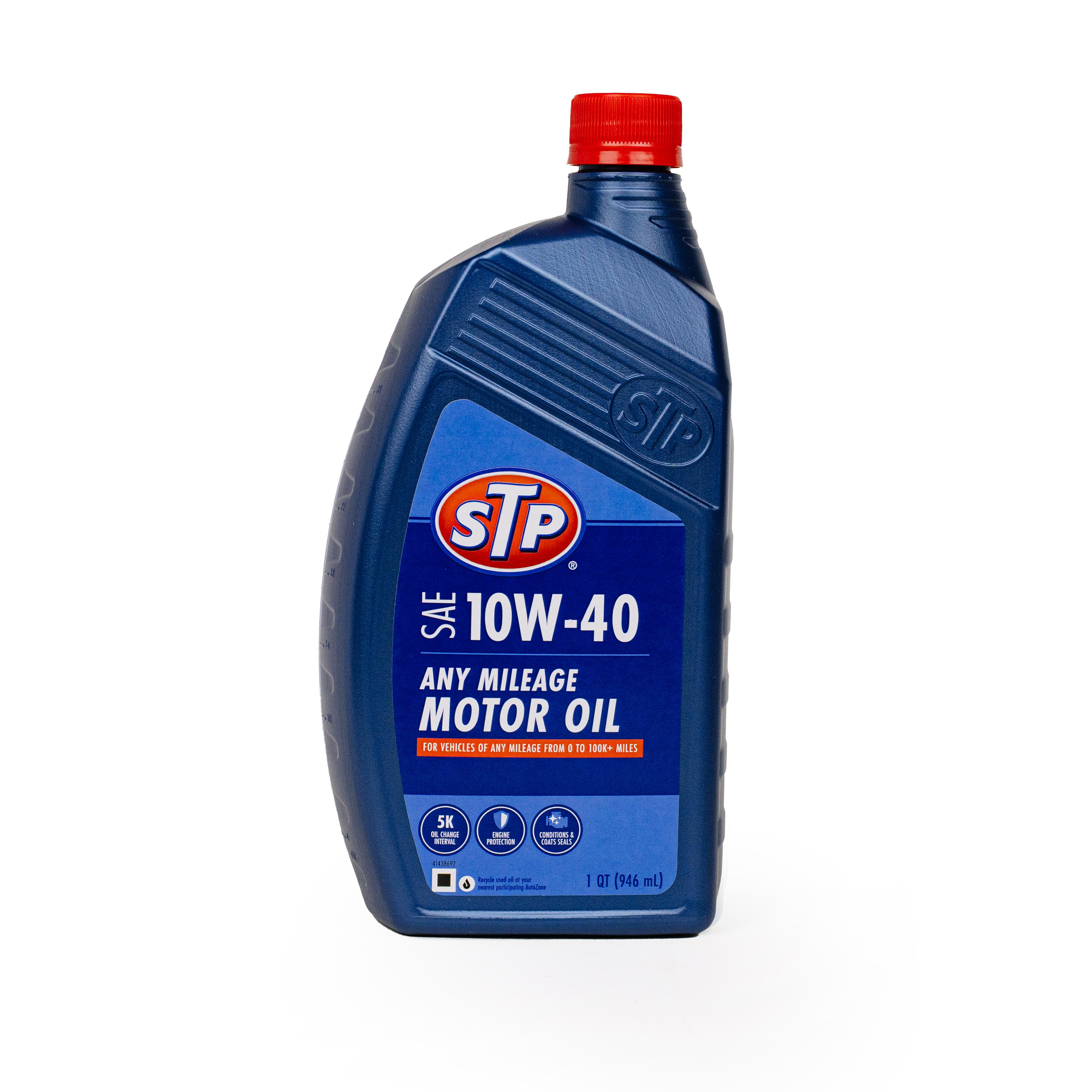 STP Any Mileage Conventional 10W-40 Motor Oil 1 Quart | AutoZone