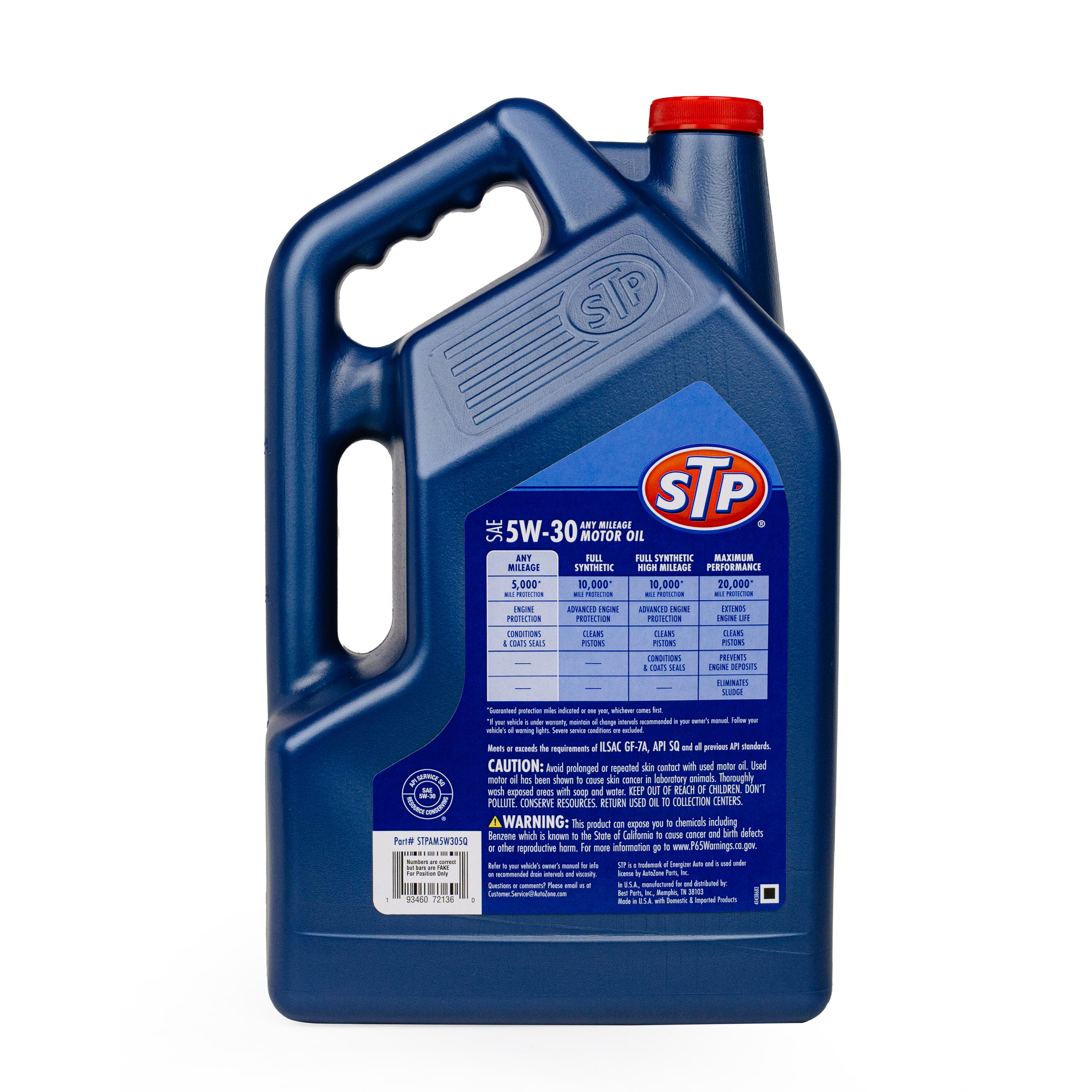 STP Any Mileage Engine Oil STPAM5W305Q | AutoZone