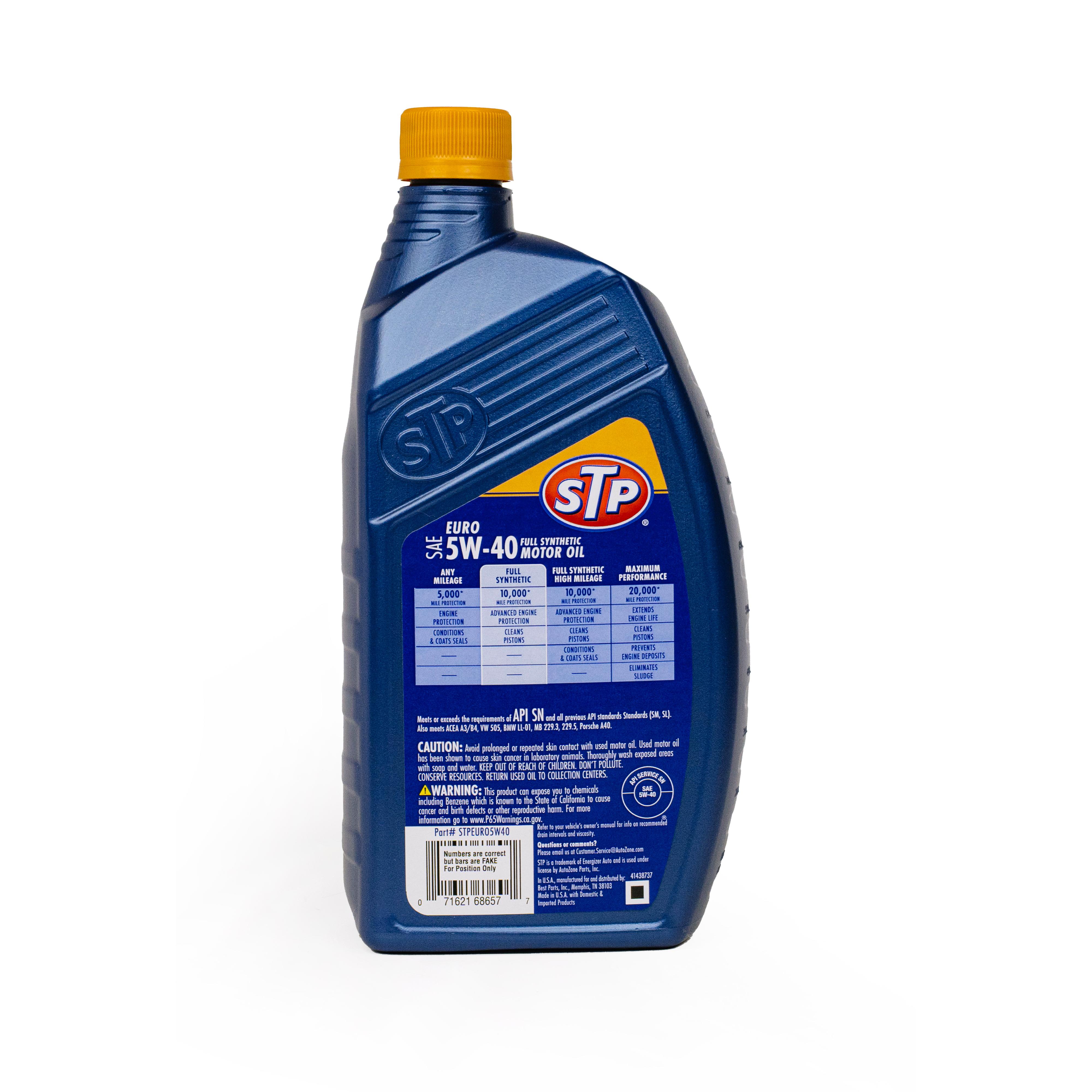 STP Full Synthetic 5W-40 Motor Oil 1 Quart | AutoZone