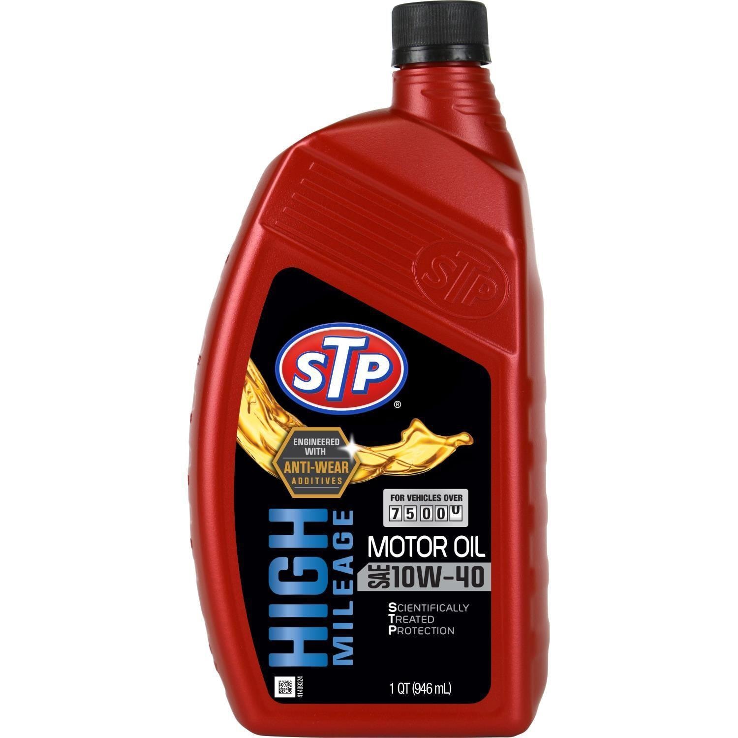 STP High Mileage Conventional 10W-40 Motor Oil 1 Quart for Toyota tacoma