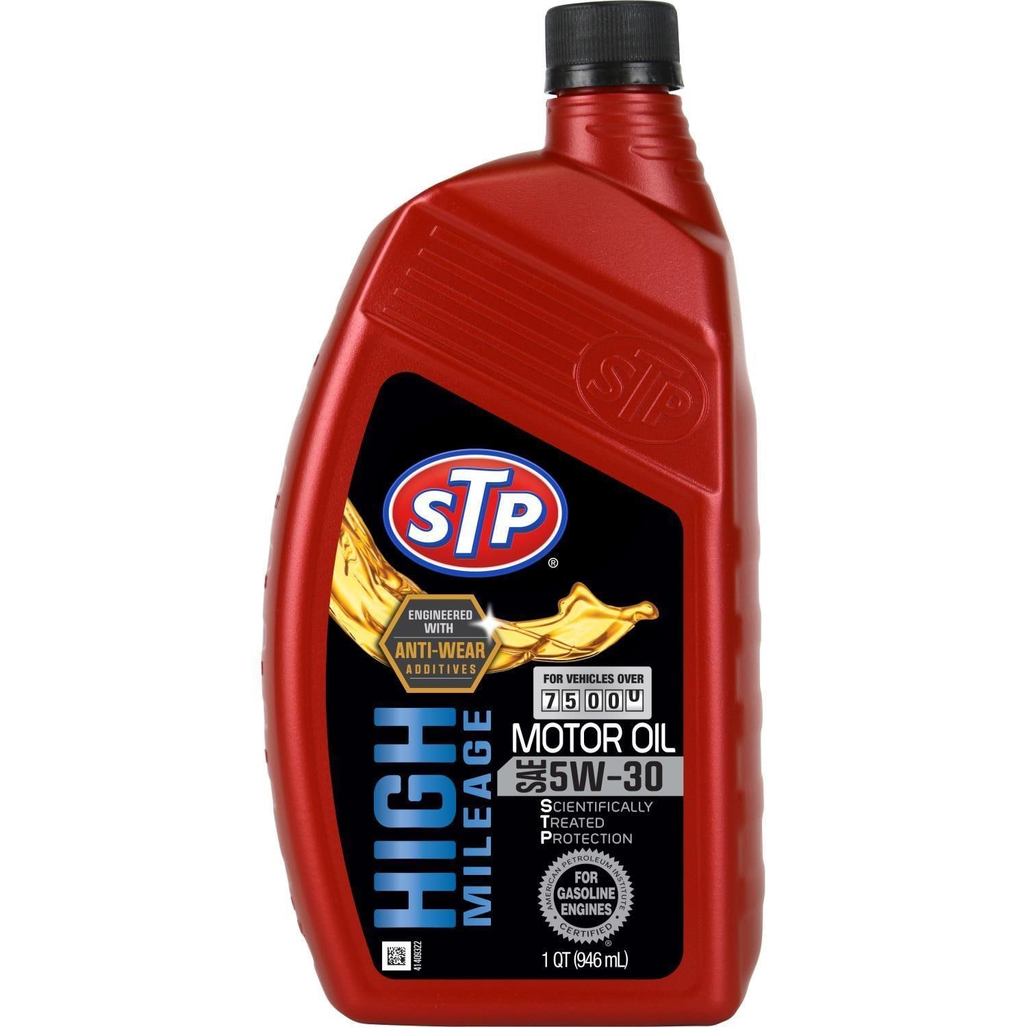 STP High Mileage Conventional 5W-30 Motor Oil 1 Quart for Toyota tacoma