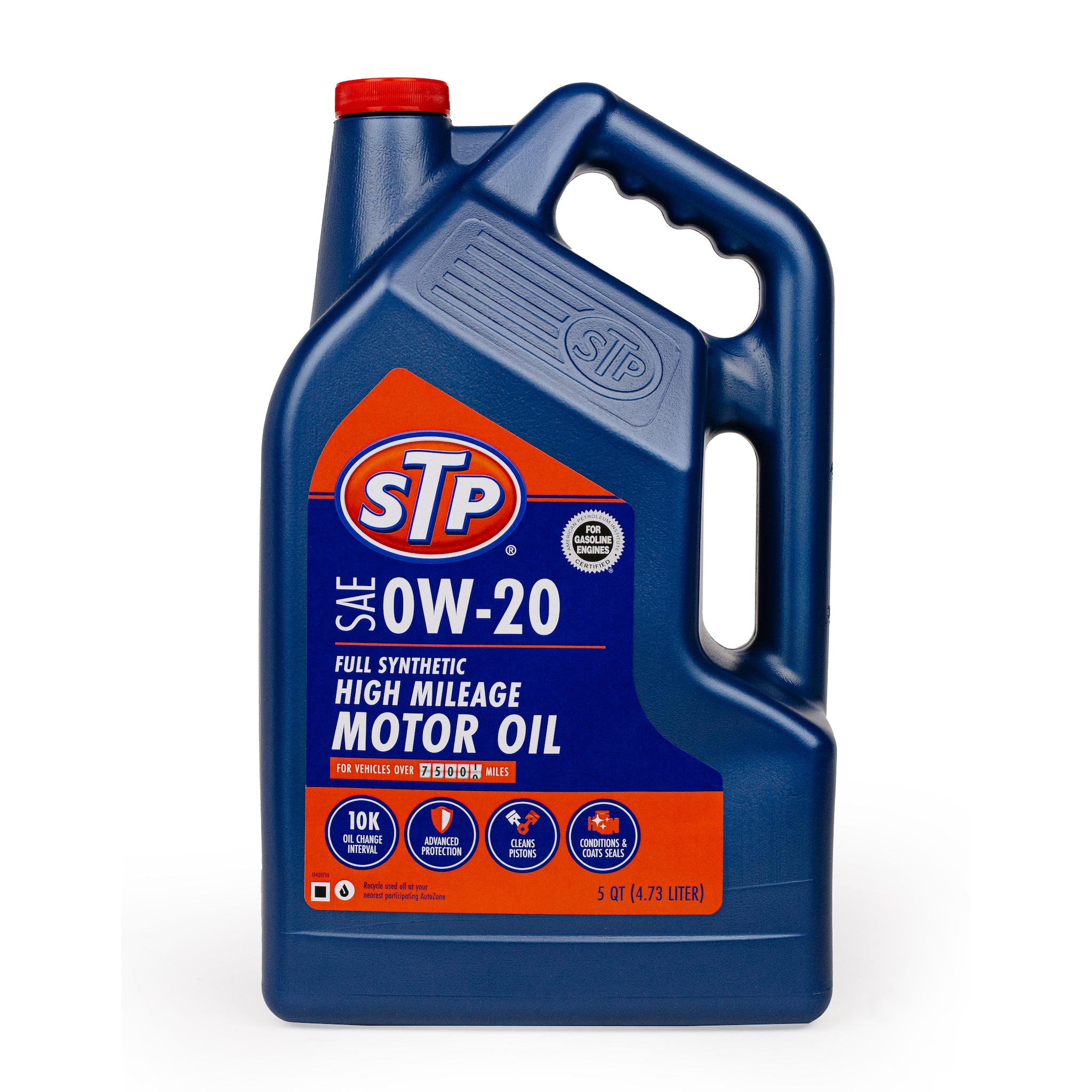 STP High Mileage Full Synthetic Engine Oil 0W-20 5 Quart | AutoZone