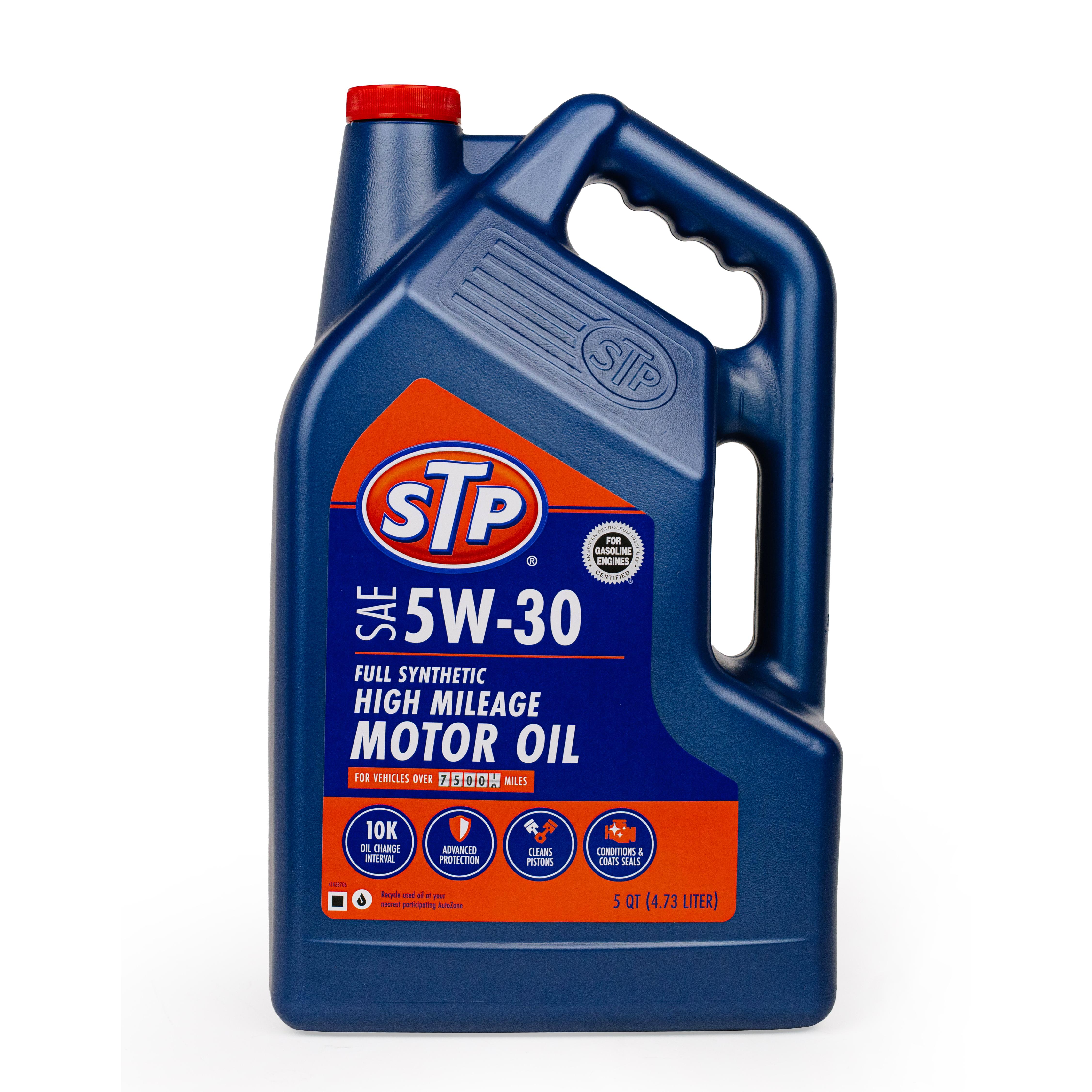 STP High Mileage Full Synthetic 5W-30 Motor Oil 5 Quart for Cadillac CTS