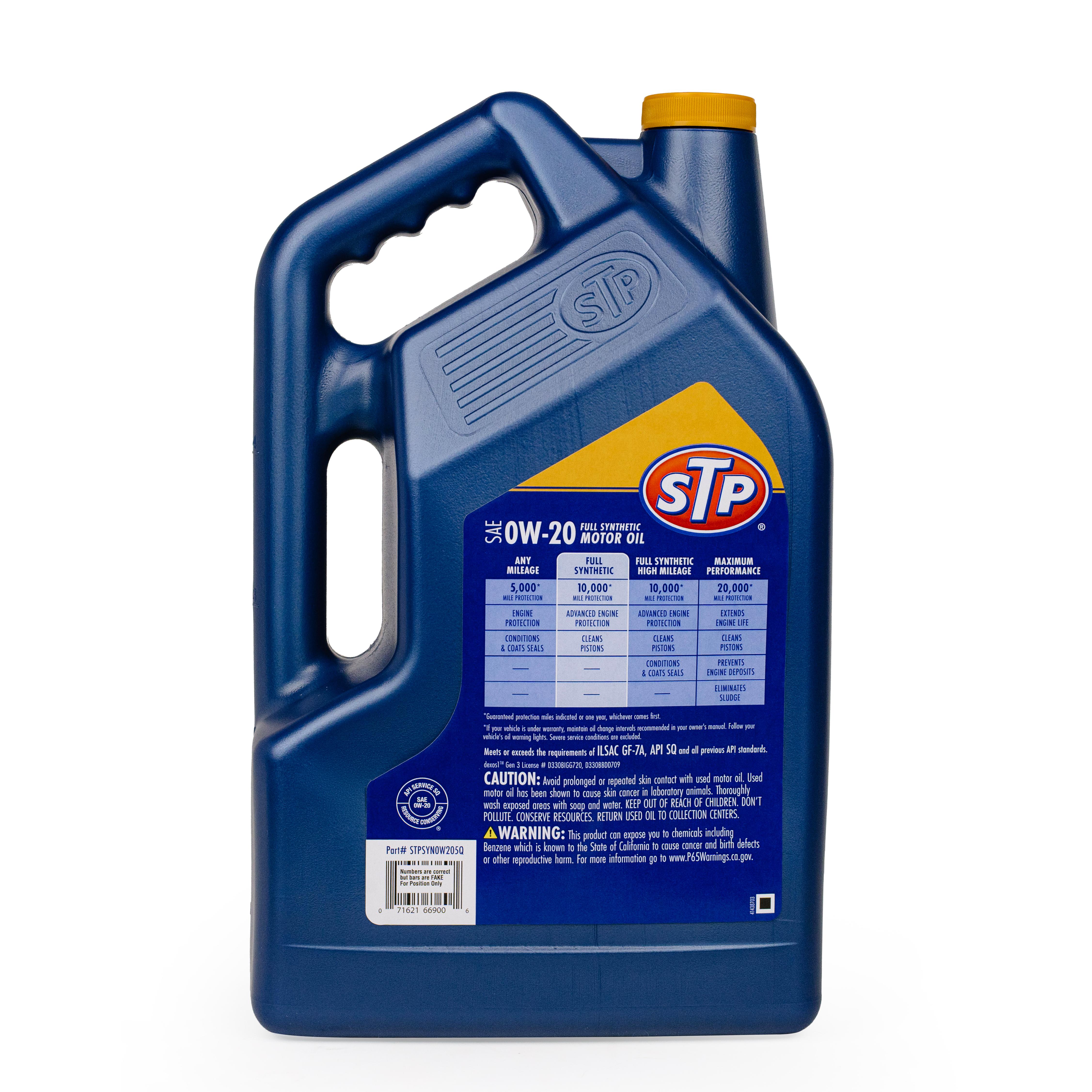 STP Full Synthetic 0W-20 Motor Oil 5 Quart | AutoZone
