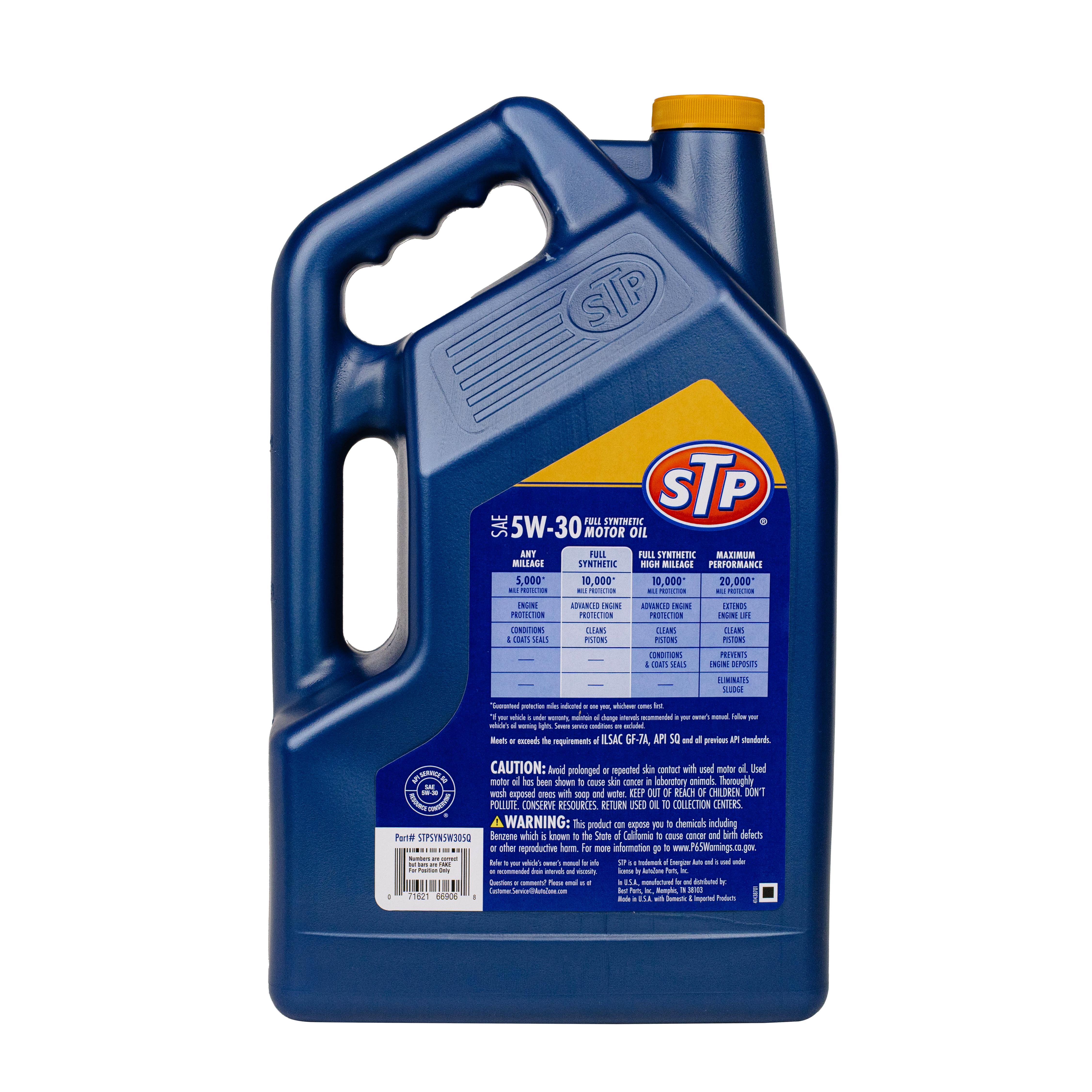 STP Full Synthetic 5W-30 Motor Oil 5 Quart | AutoZone