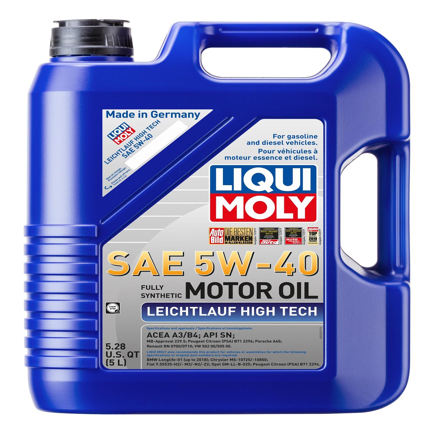 LIQUI MOLY Full Synthetic 5W-40 Motor Oil 5 for Volkswagen Jetta