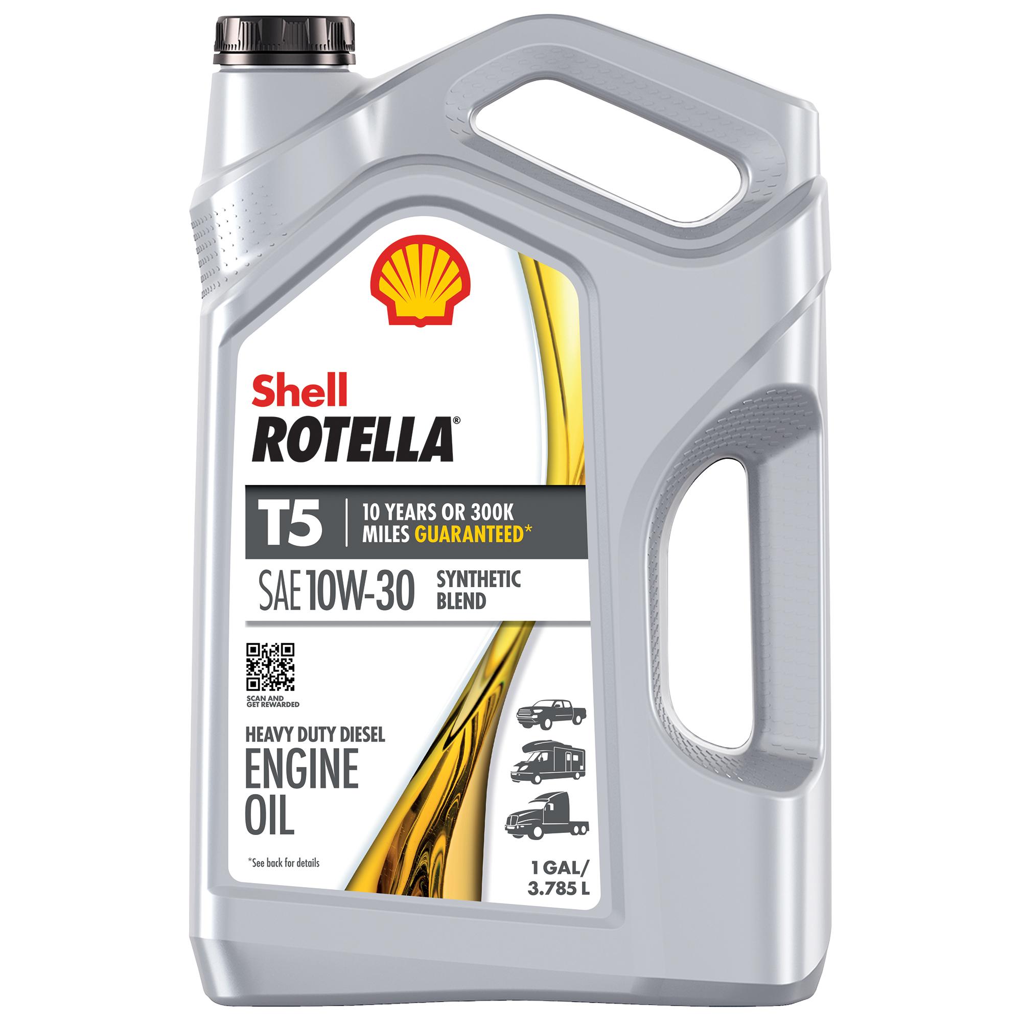 Shell ROTELLA T5 Diesel Engine Synthetic Blend 15W-40 Motor Oil 1