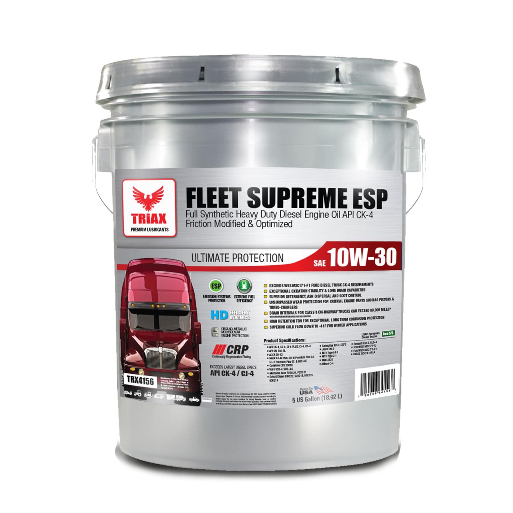 TRIAX Full Synthetic 10W-30 Motor Oil 20 Quart TRX4156 | AutoZone