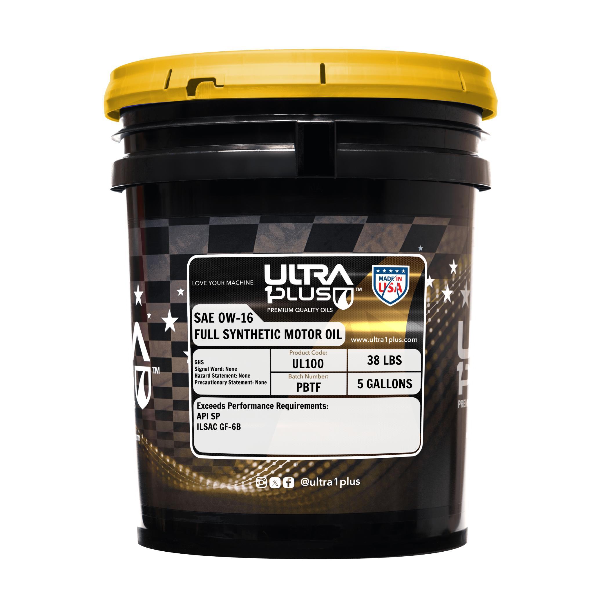 Ultra1Plus Full Synthetic 0W-16 Motor Oil 5 Gallon | AutoZone