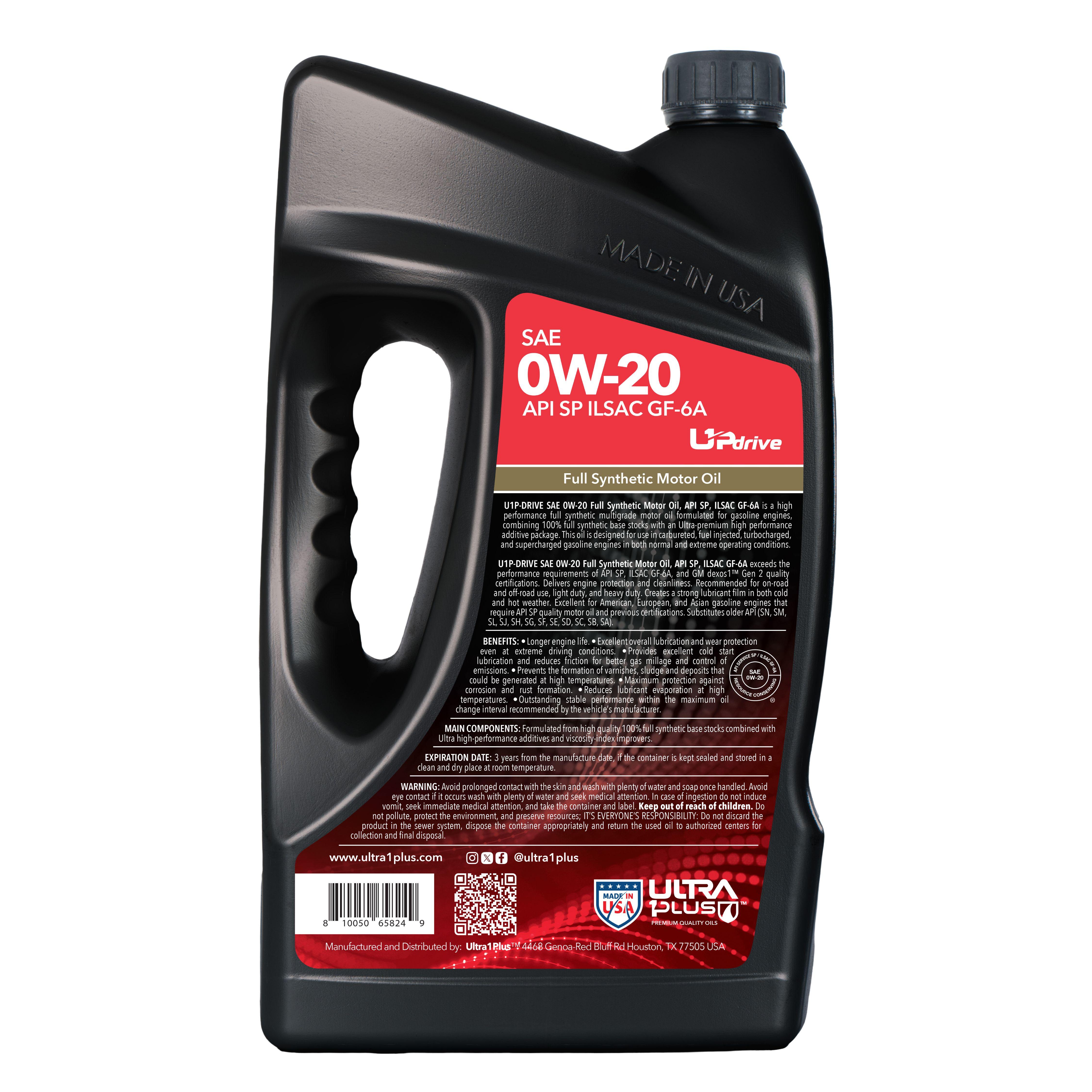 Ultra1Plus Full Synthetic 0W-20 Motor Oil 5 Quart | AutoZone