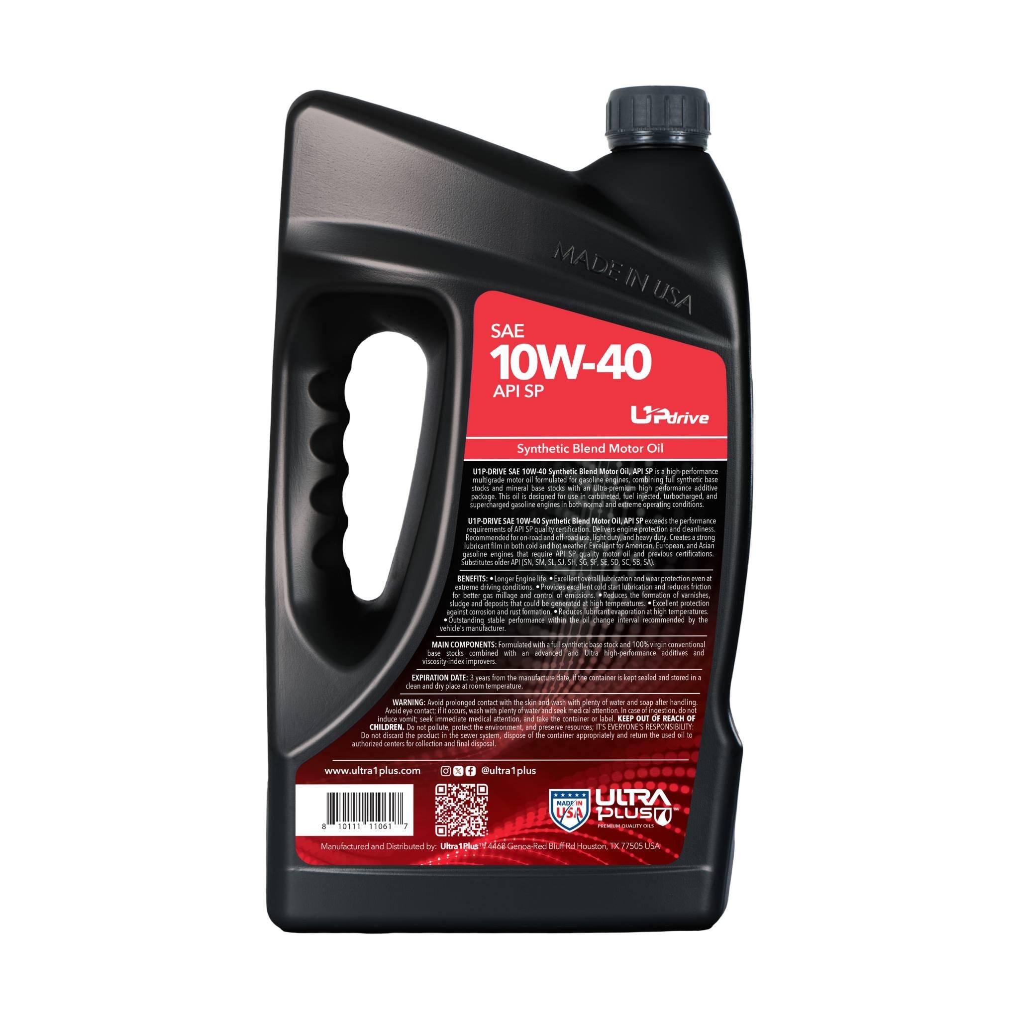 Ultra1Plus Synthetic Blend 10W-40 Motor Oil 5 Quart | AutoZone
