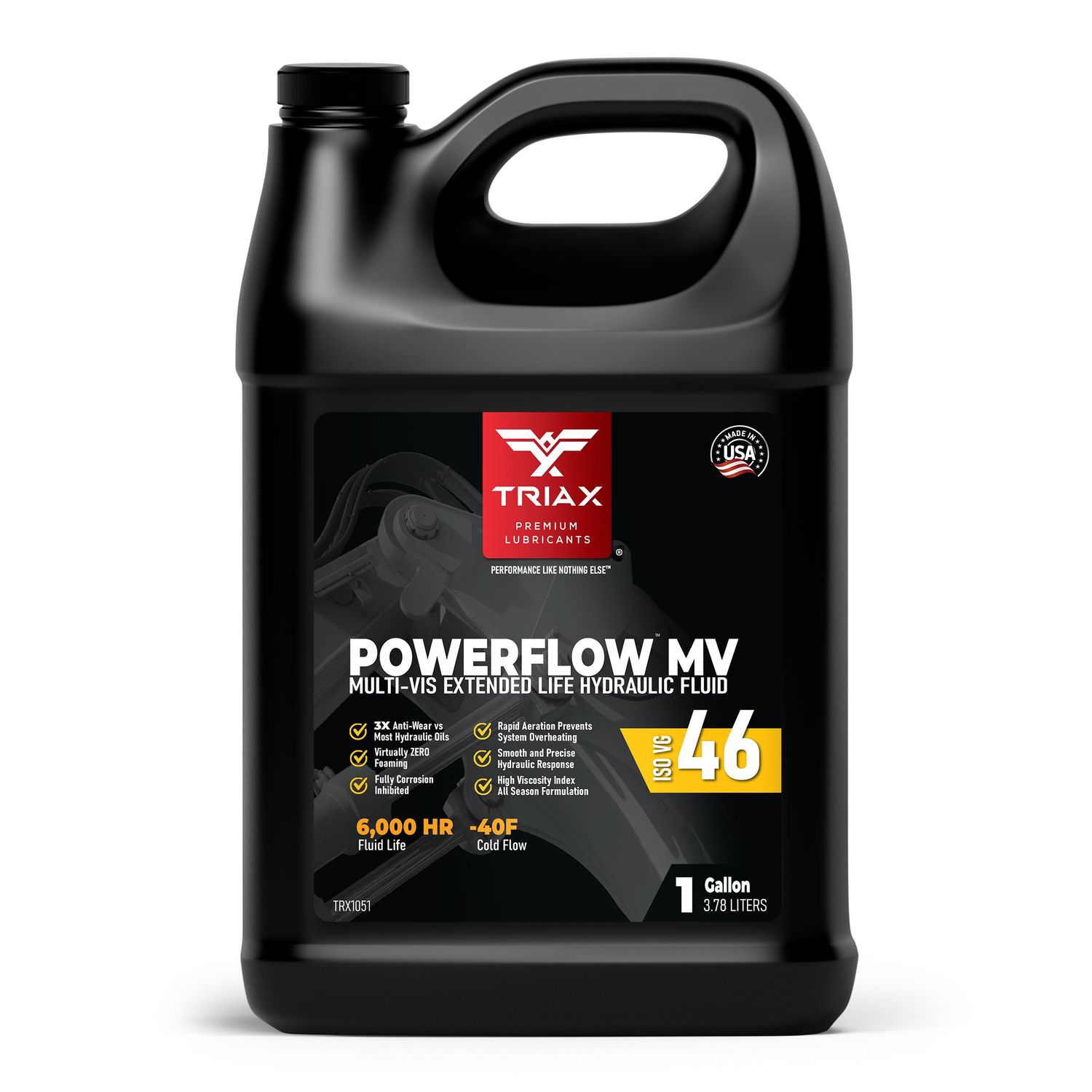 Triax Lubricants Powerflow HLP 46 Extended Life Hydraulic Fluid 1