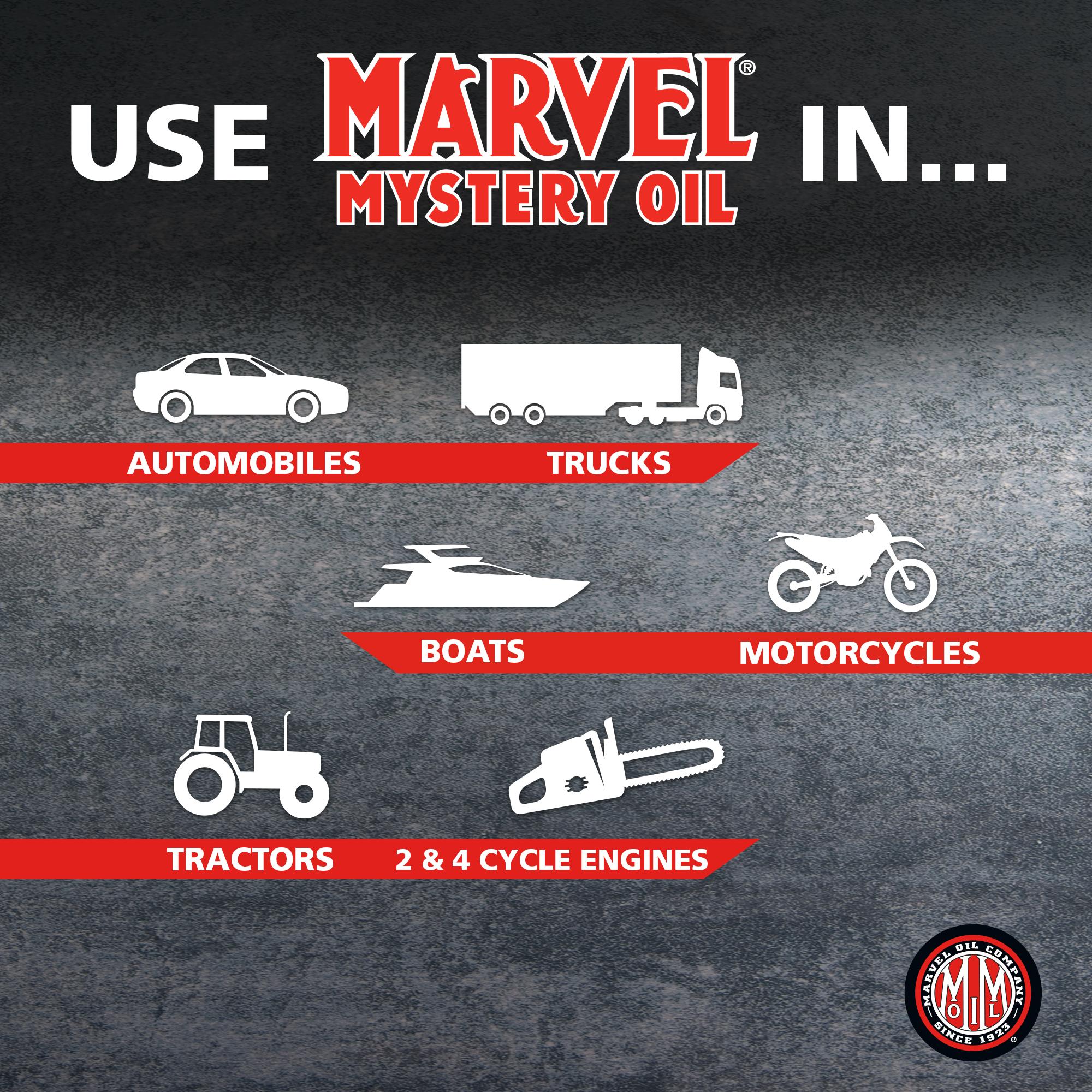 thumbnail image 2 of 🛢️ Marvel Mystery Oil (2-Pack) | 32 Oz Each | Oil Enhancer & Fuel Treatment | Made In USA 2 of 4