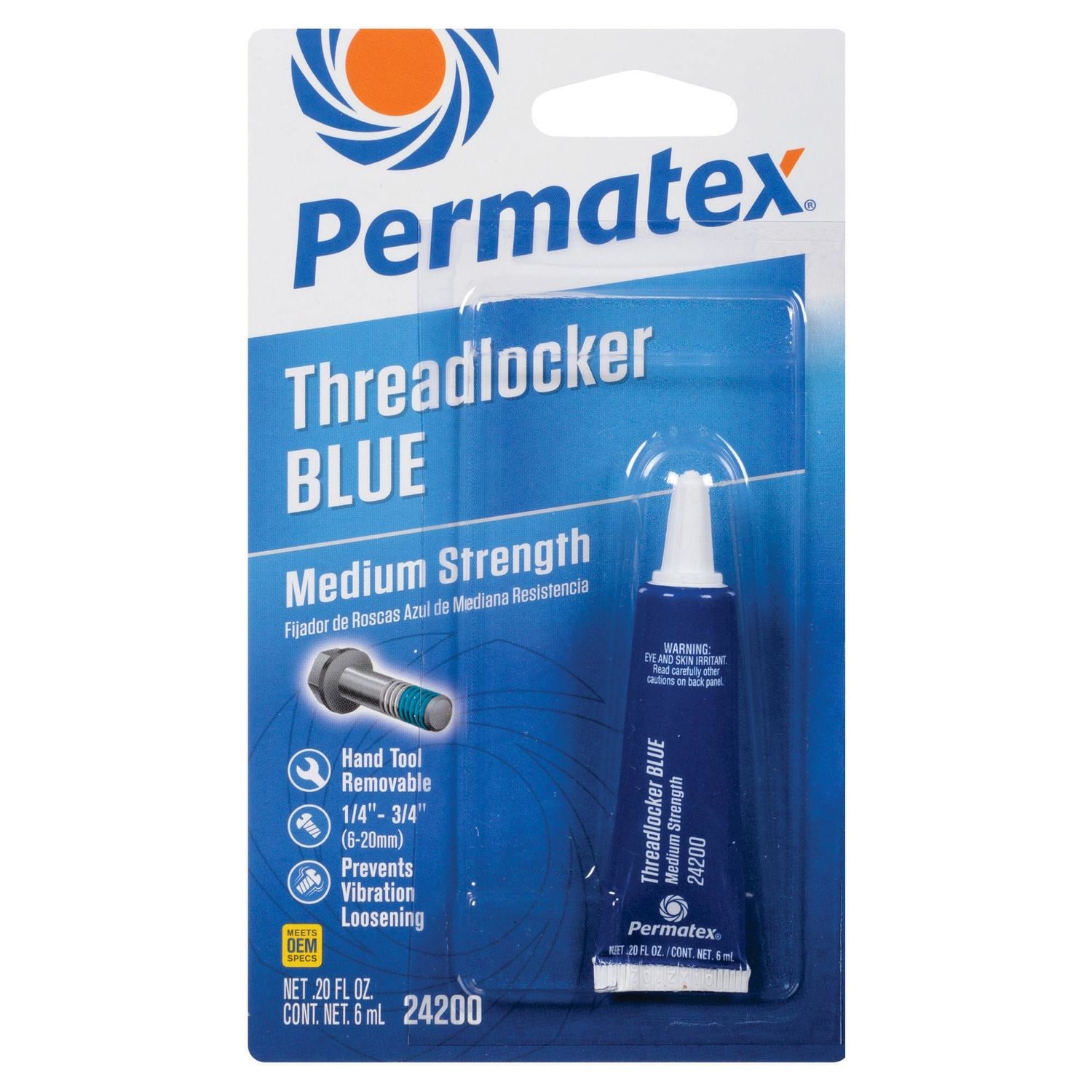 Permatex Medium Strength Blue Threadlocker 0.2oz | AutoZone