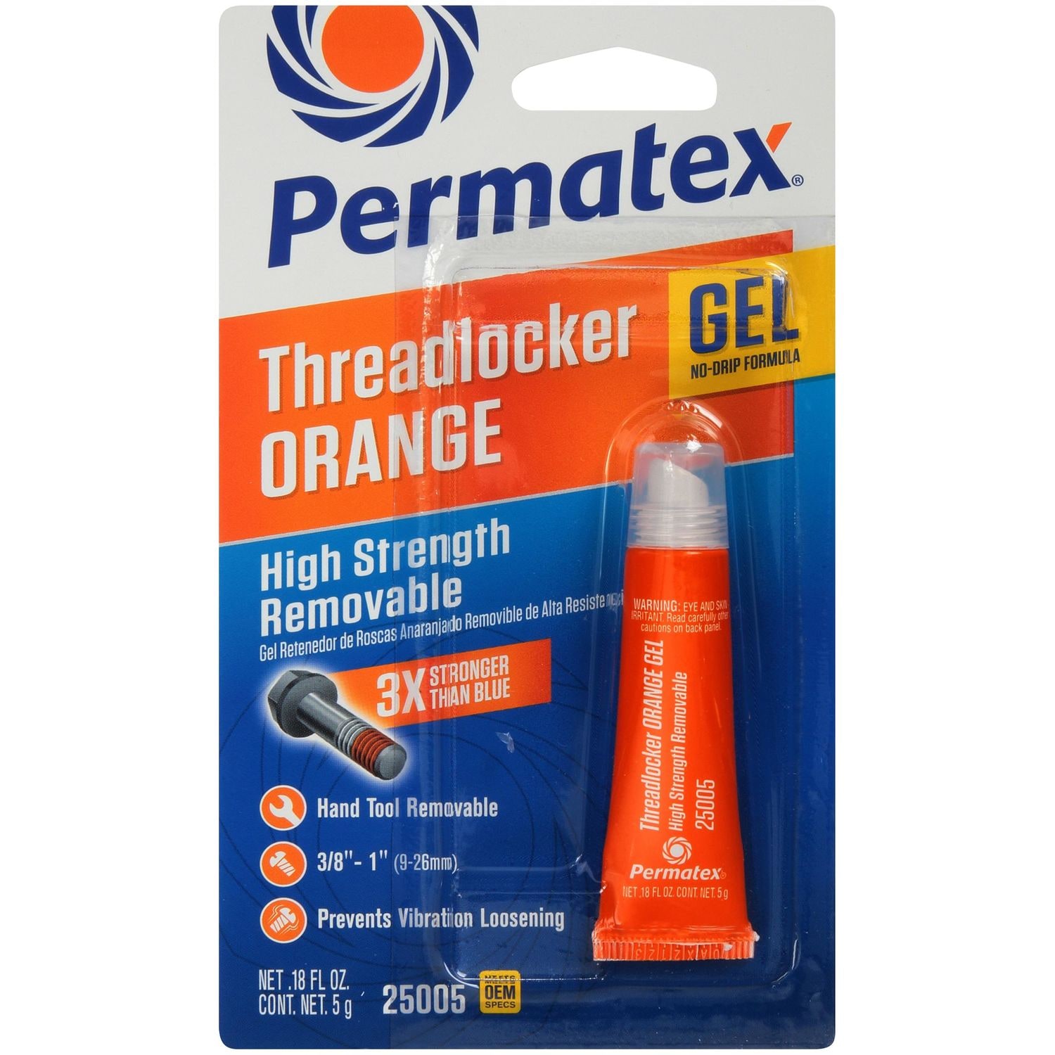 Permatex Orange Threadlocker Gel | AutoZone