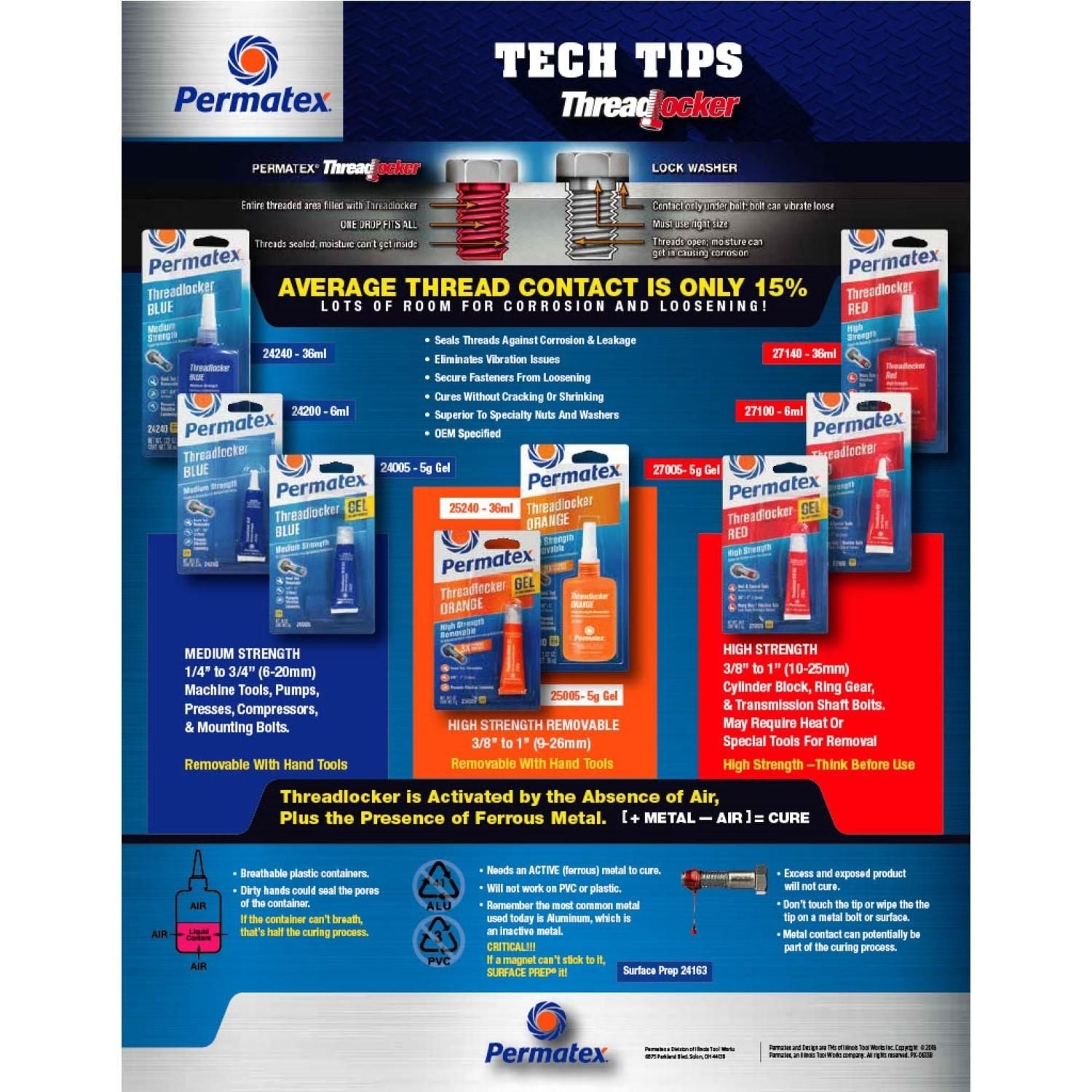 Permatex Orange Threadlocker Gel | AutoZone