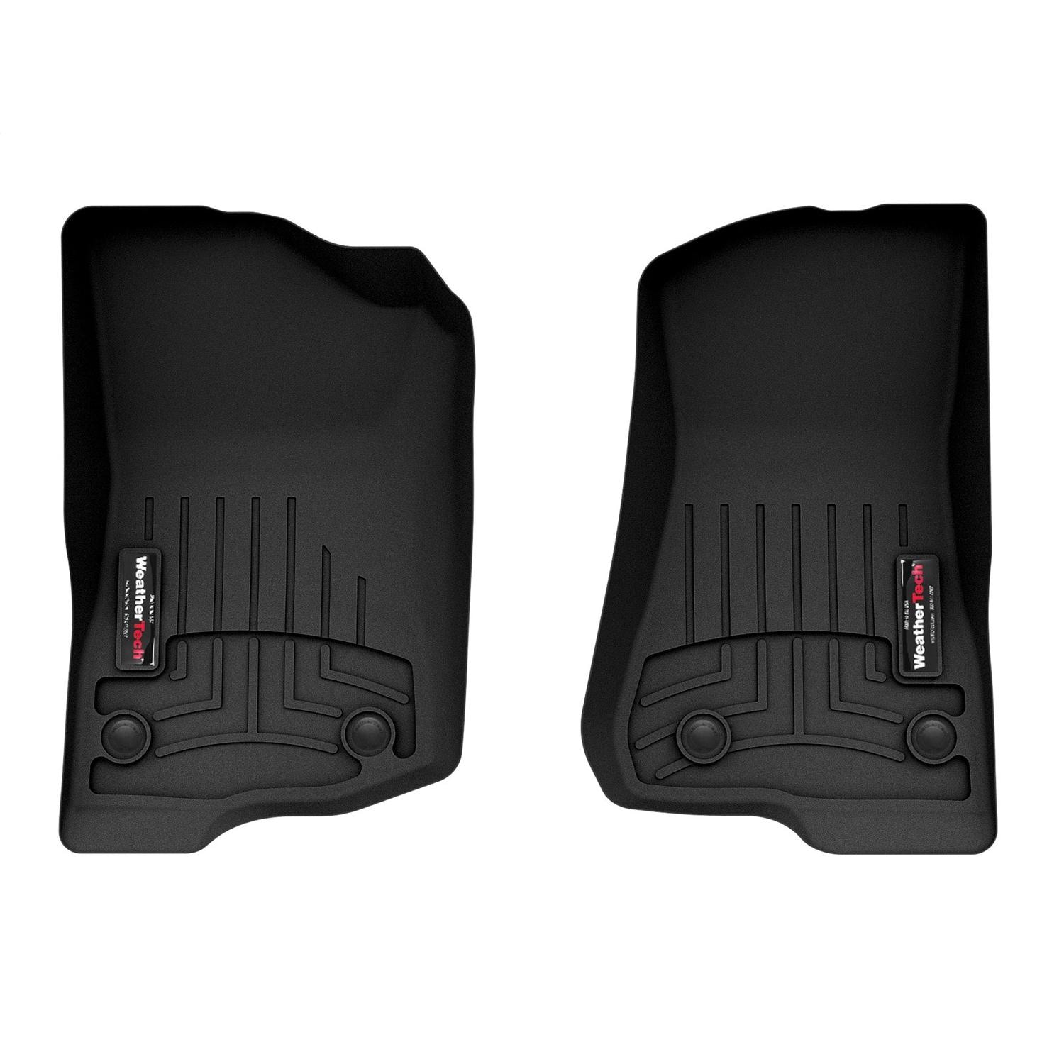 Weathertech Rugs Weathertech FloorLiner DigitalFit Black Front Floor Mat Set 4413131 ...