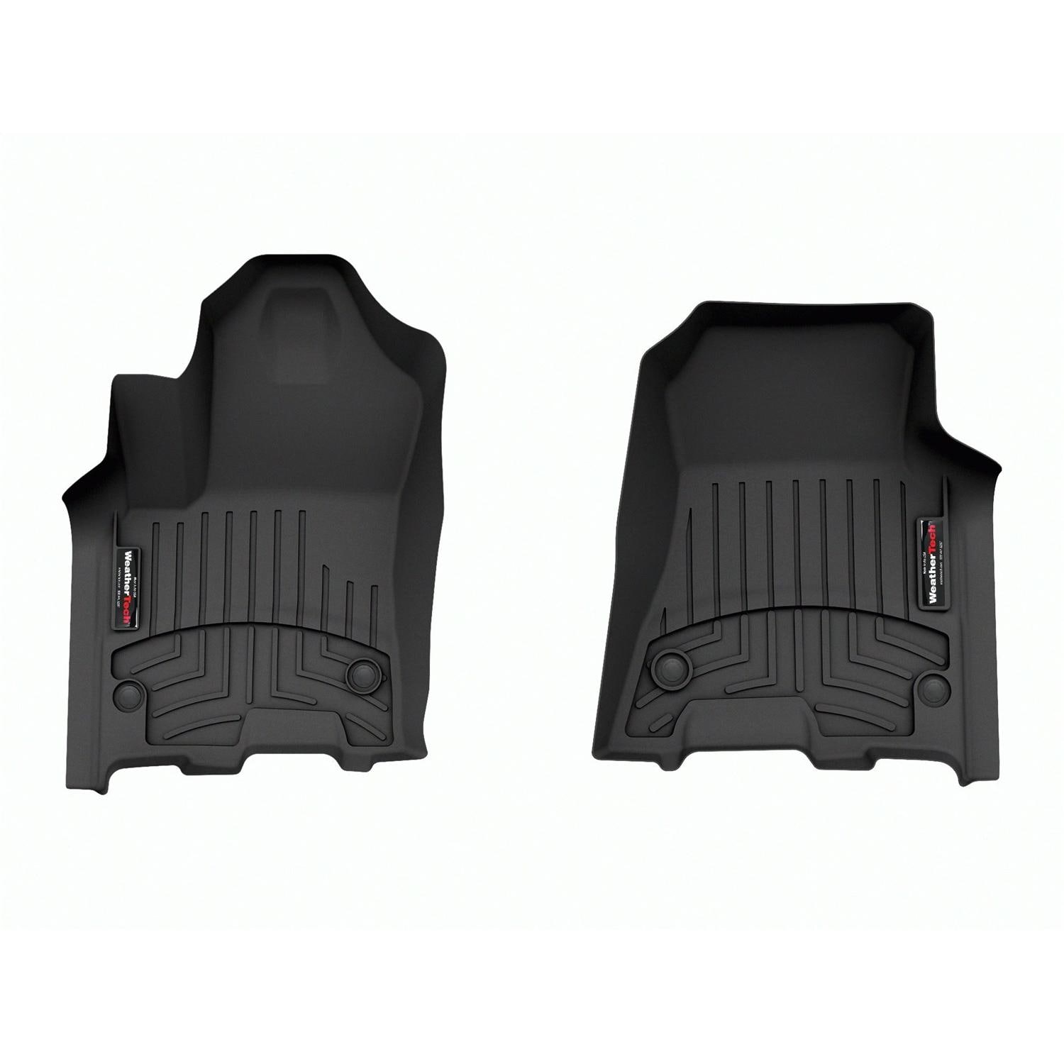 Weathertech Rugs Weathertech Black Plain Direct-Fit Floor Mat Set 4418771 | AutoZone