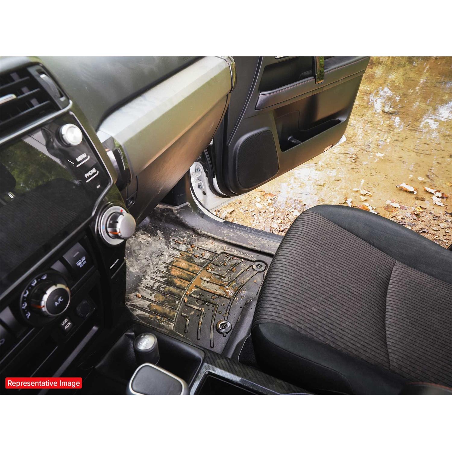 Weathertech FloorLiner HP Black Rear Floor Mat Set 446322IM