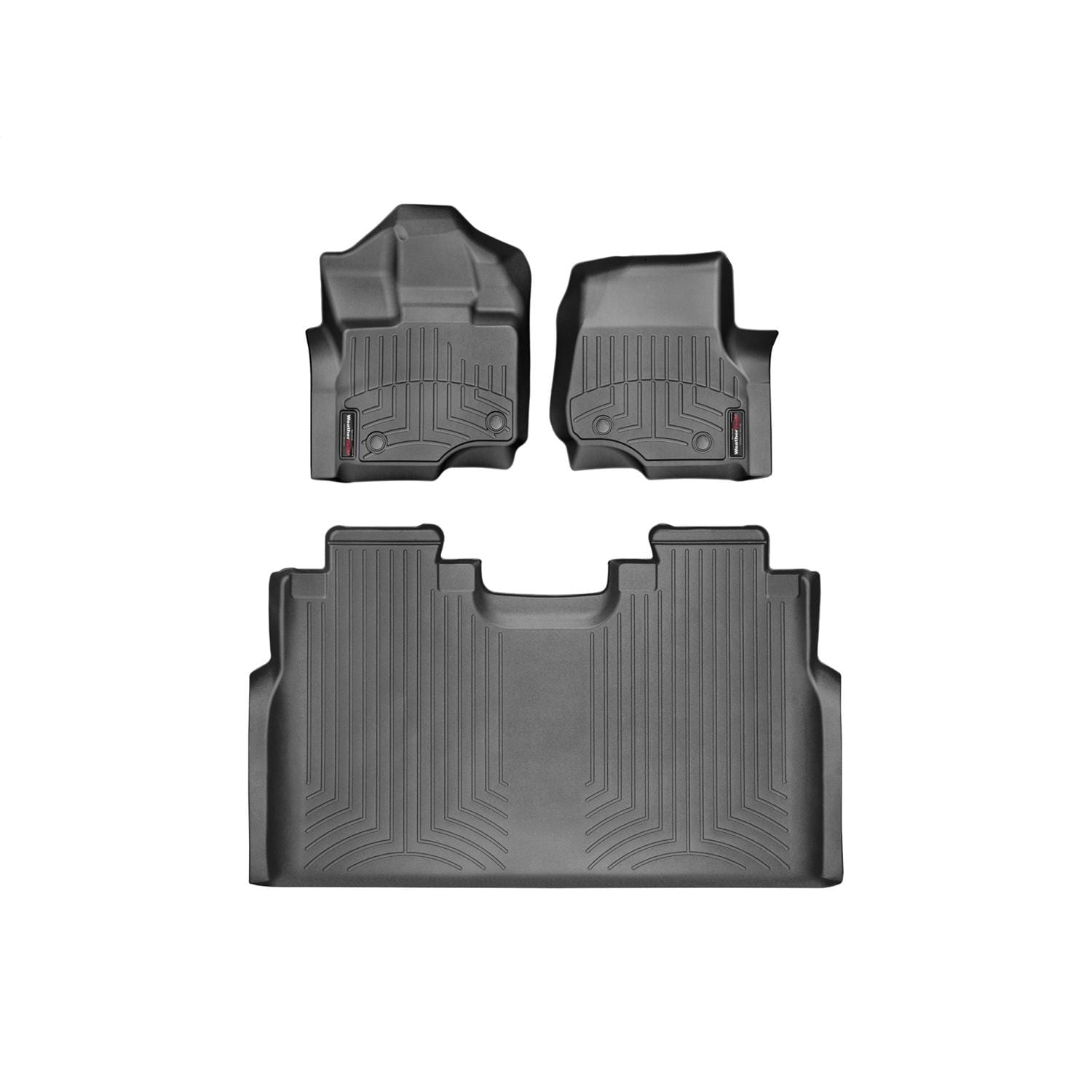 Weathertech Black Plain Direct-Fit Floor Mat Set 44697-1-2 | AutoZone