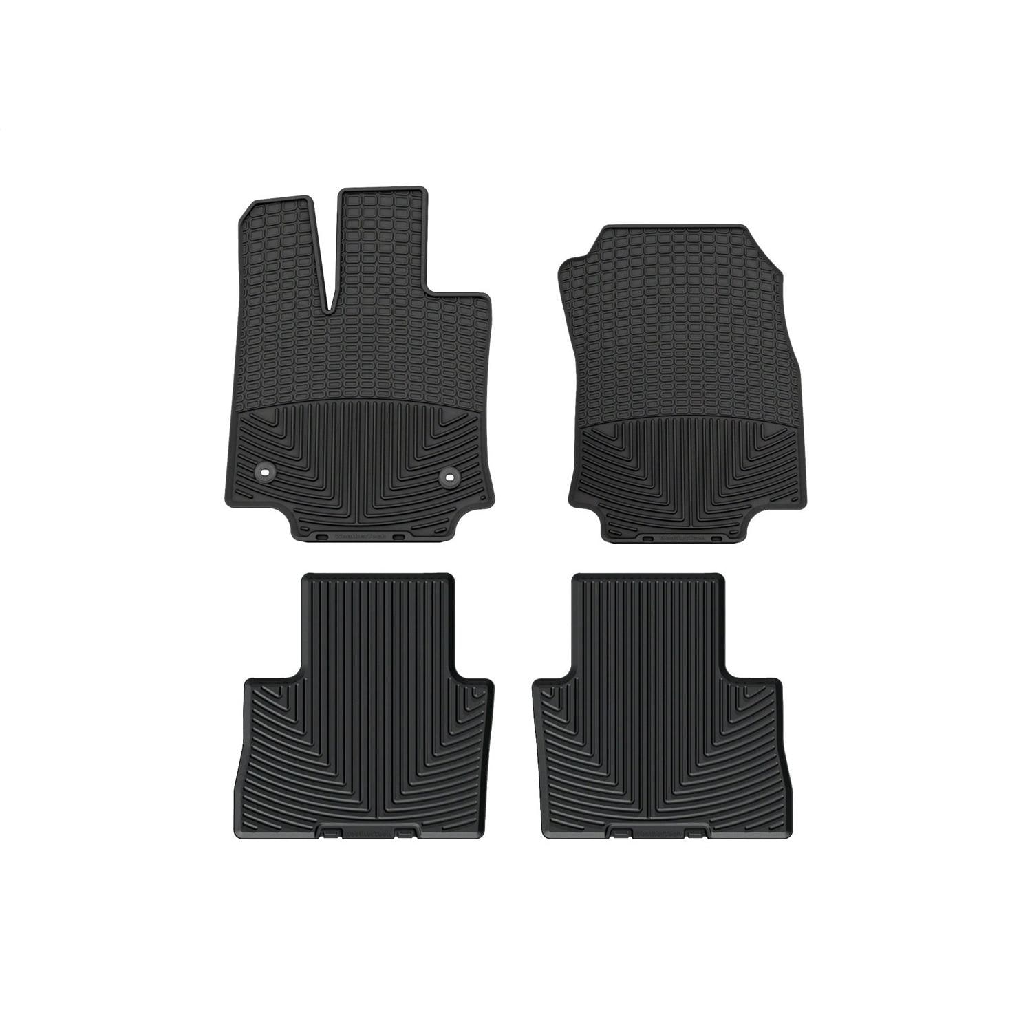 Weathertech All-Weather Black Front and Rear Floor Mat Set W524