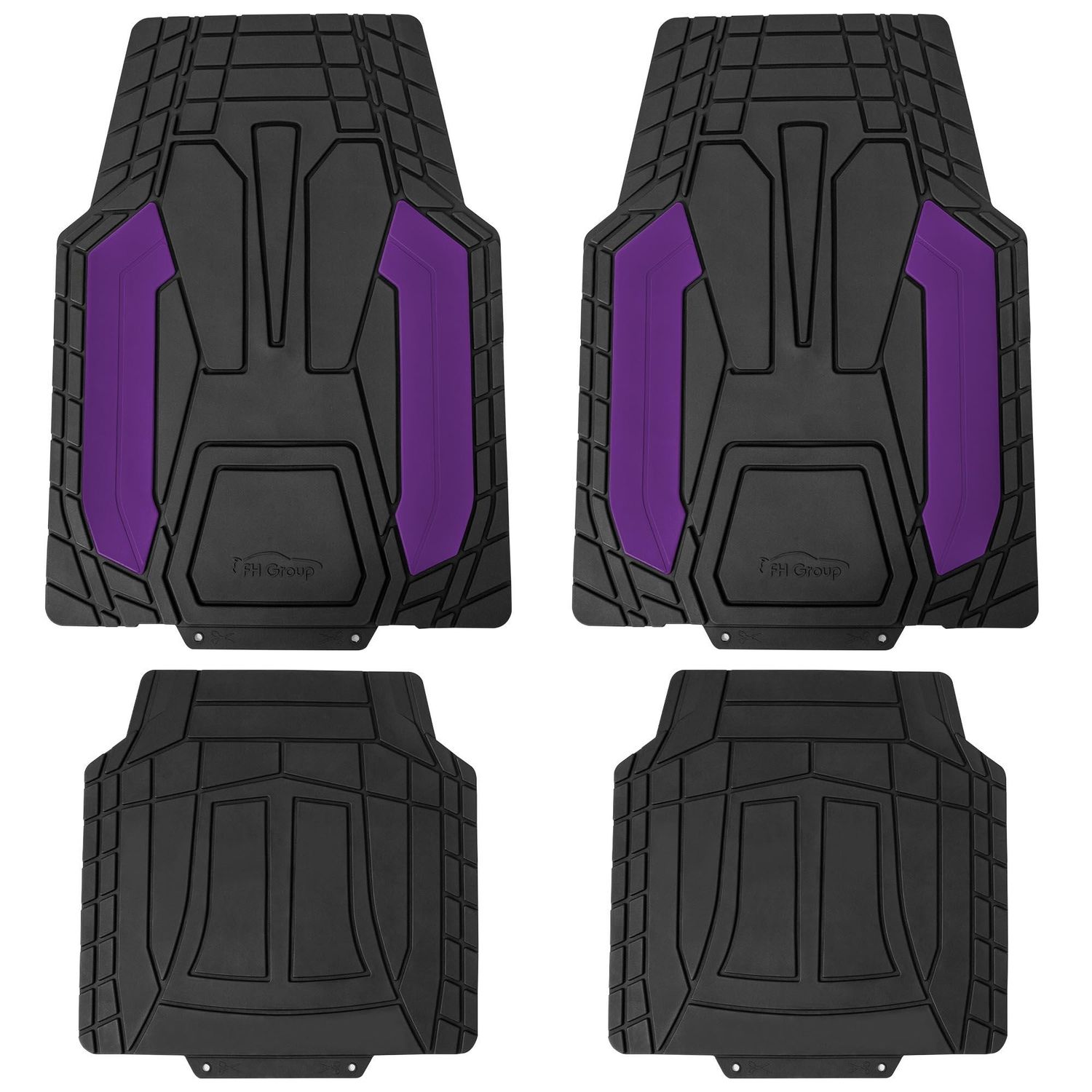 FH Group Purple Universal Floor Mat Set AZF11329PRPL | AutoZone
