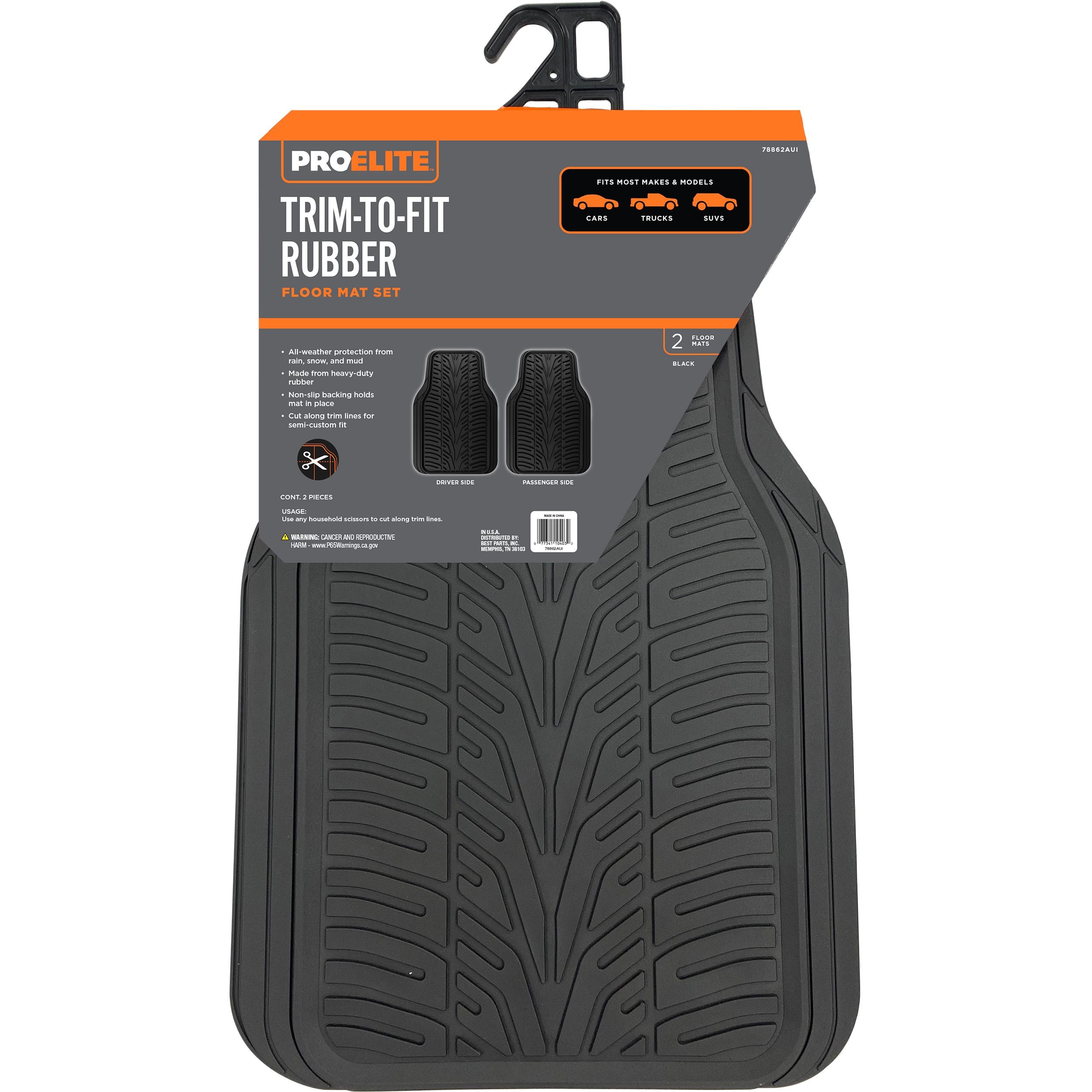 ProElite Black Universal Floor Mat Set 78862AUI for Chevrolet Spark