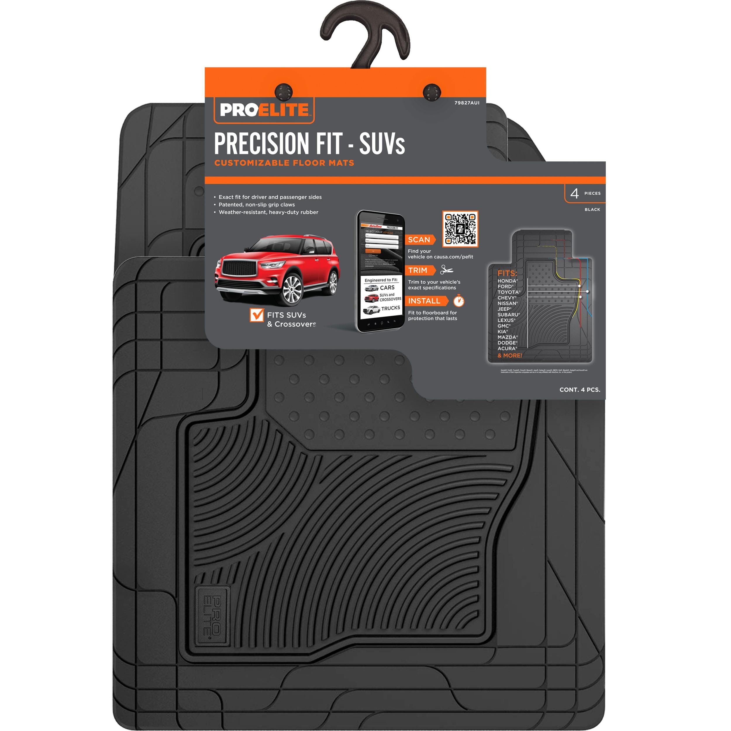 ProElite Black Universal Floor Mat Set 79827AUI | AutoZone