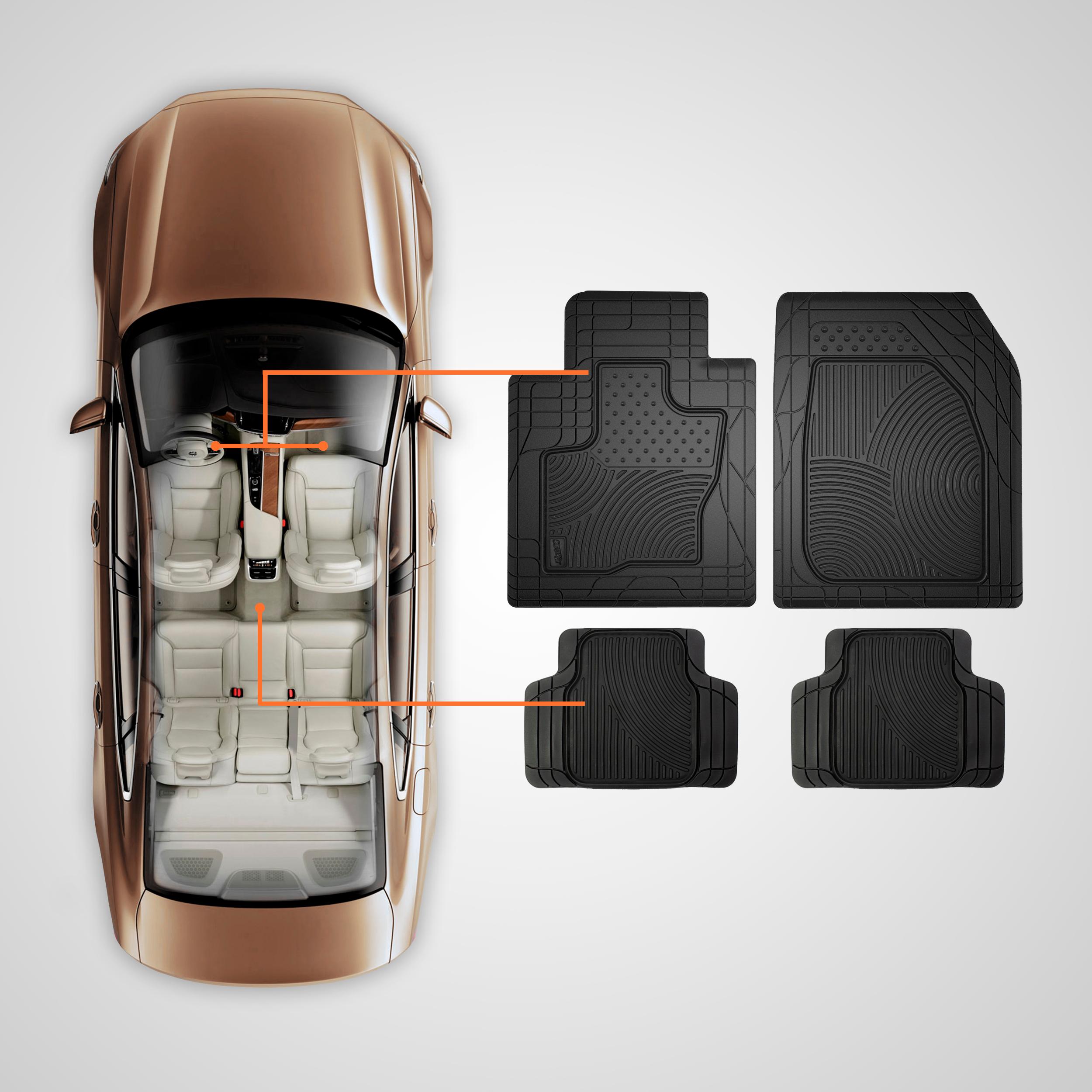 ProElite Black Universal Floor Mat Set 79827AUI | AutoZone