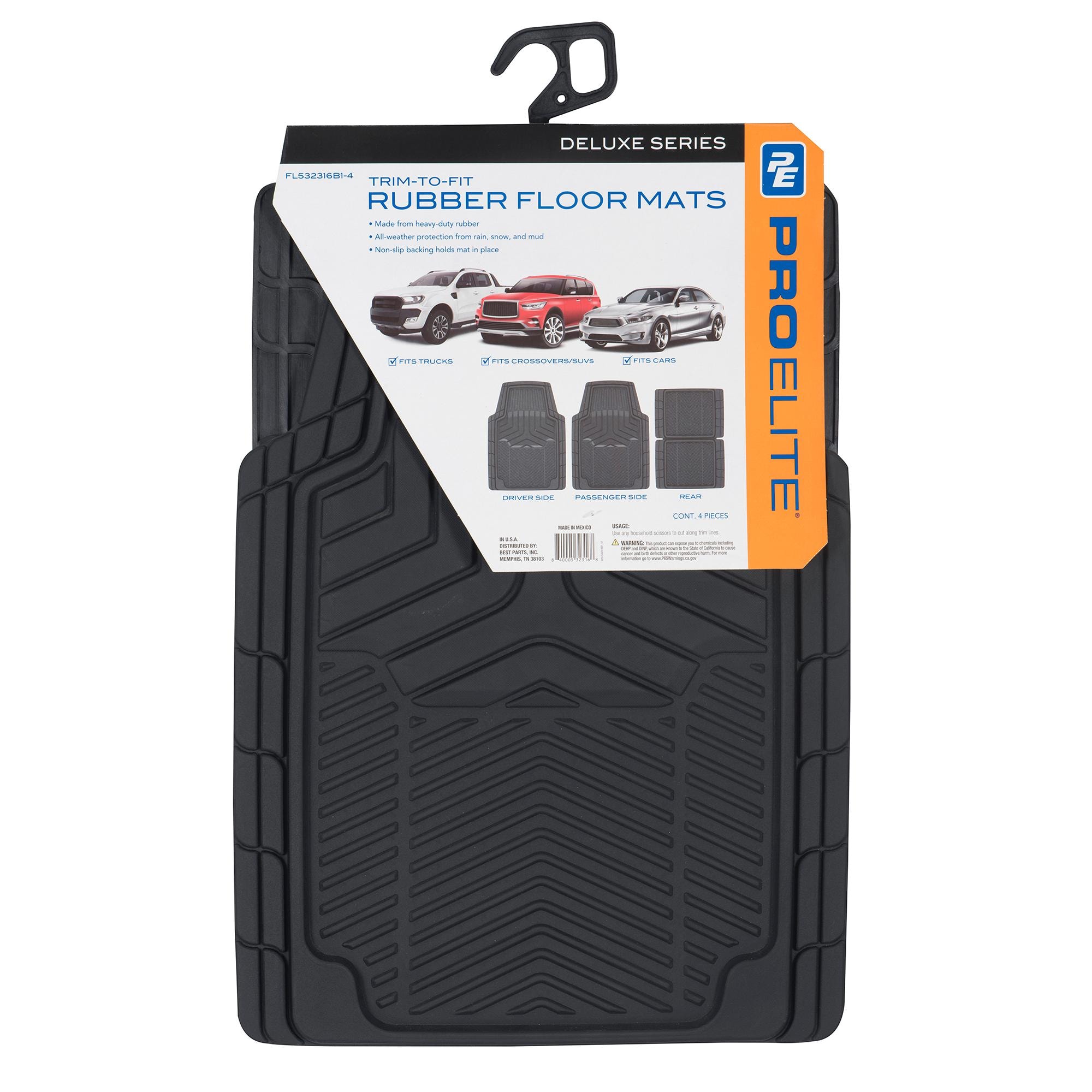 ProElite Grey Universal Floor Mat Set FL532316B1-4 for Chevrolet Spark