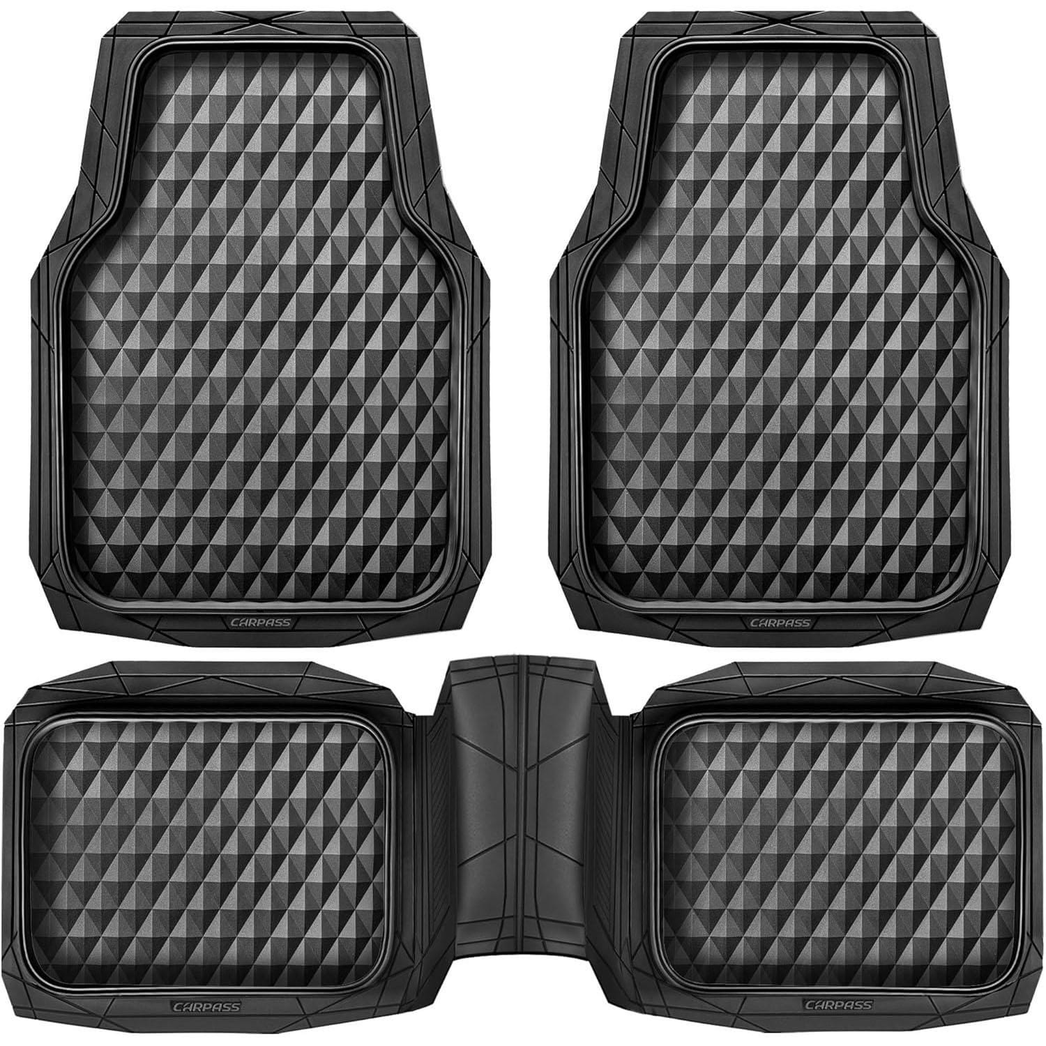 Car-Grand Floor Mat D2401-RFM-B for Chevrolet Spark