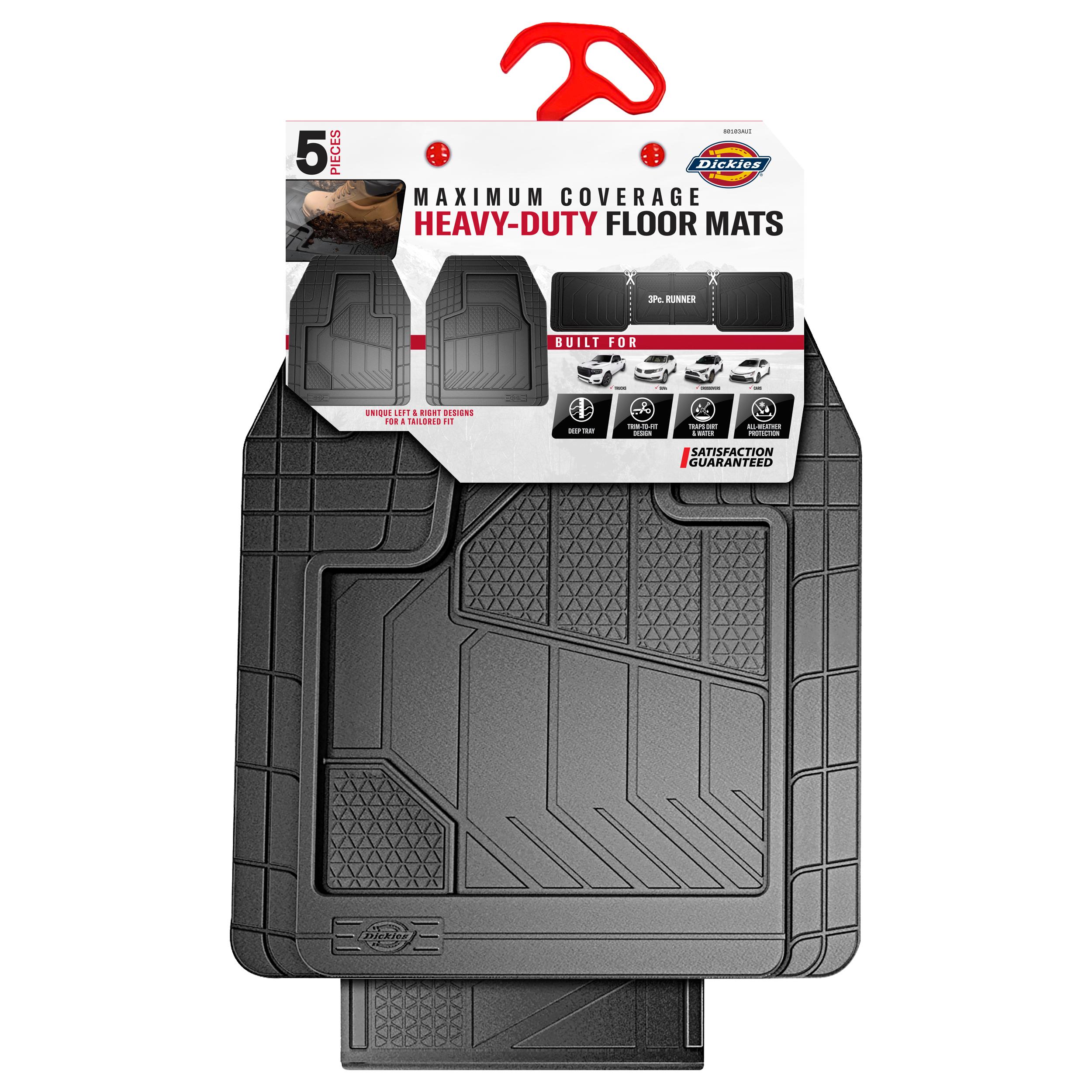 Dickies Black Universal Floor Mat Set 80103AUI for Chevrolet Spark