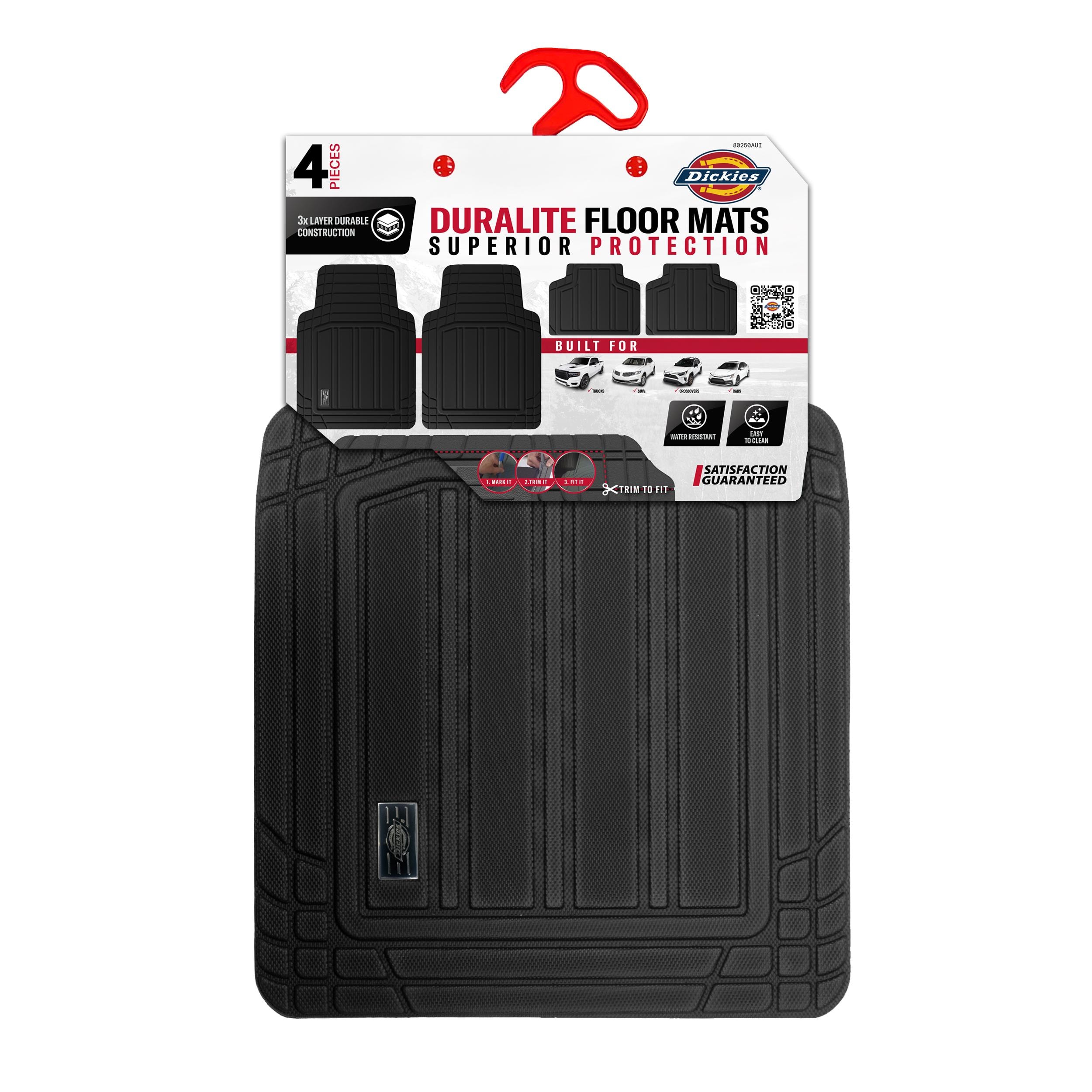 Dickies Black Universal Floor Mat Set 80250AUI | AutoZone