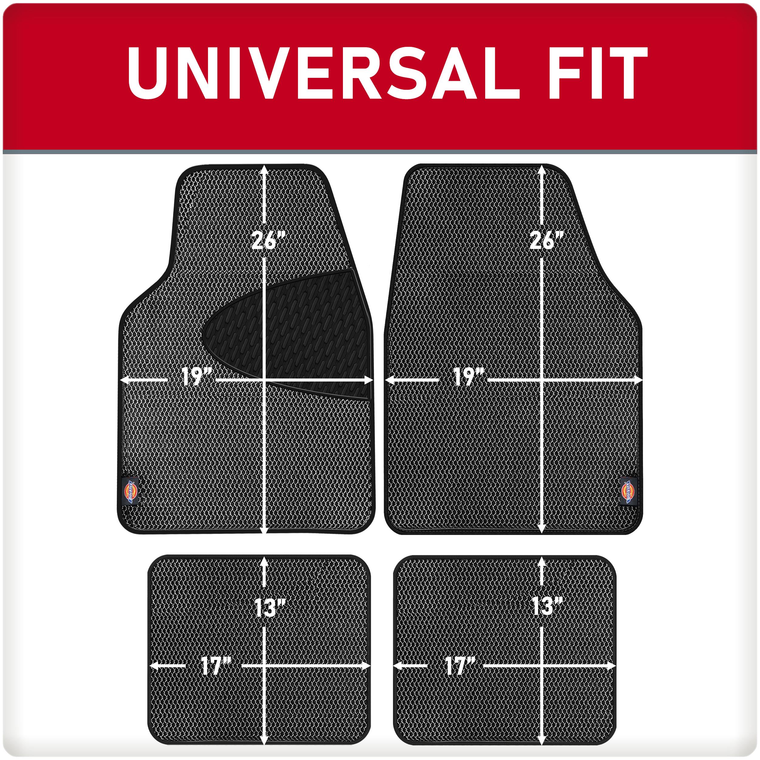 Dickies Black Universal Floor Mat Set 80261AUI