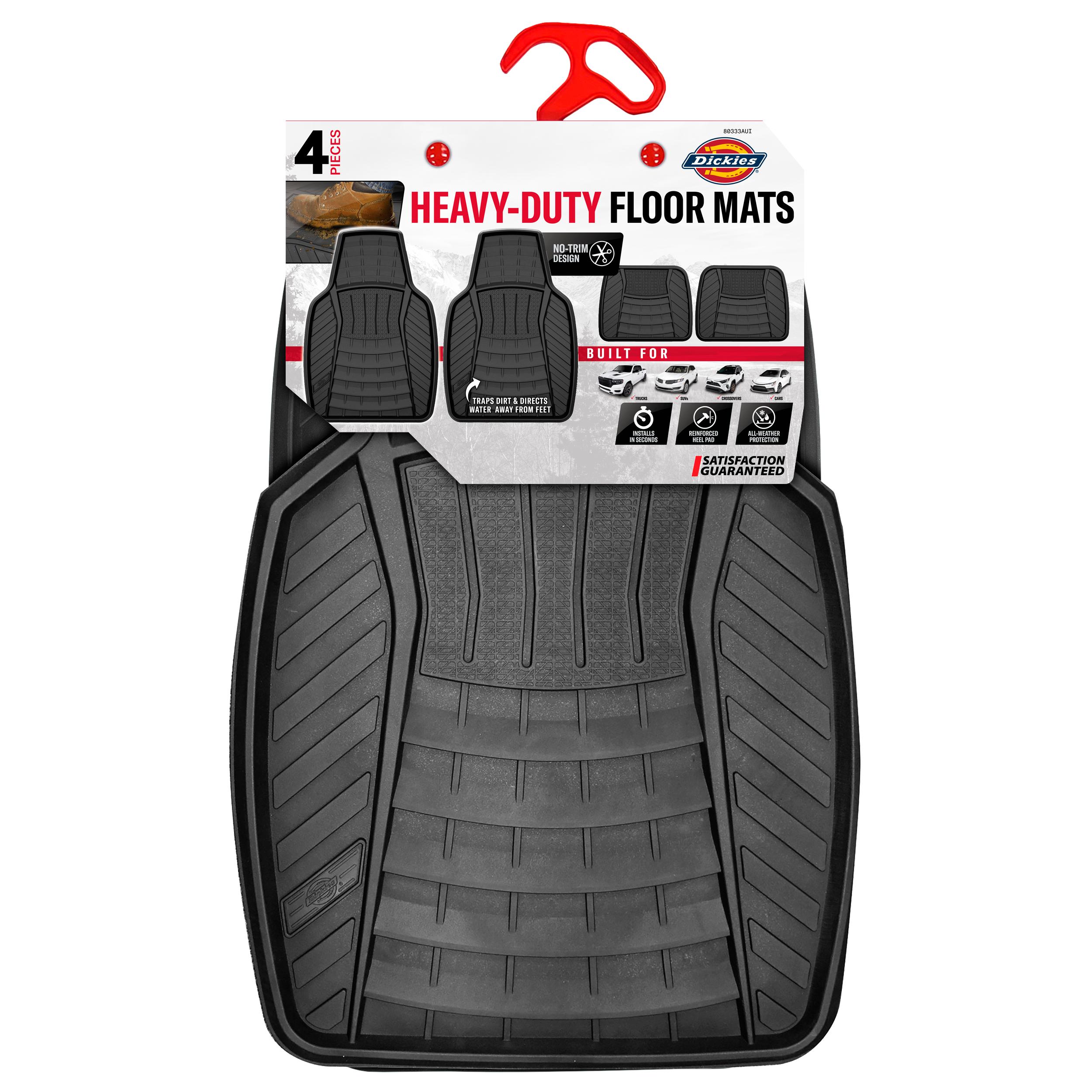 Dickies Black Automotive Universal Floor Mat Set 80333AUI | AutoZone