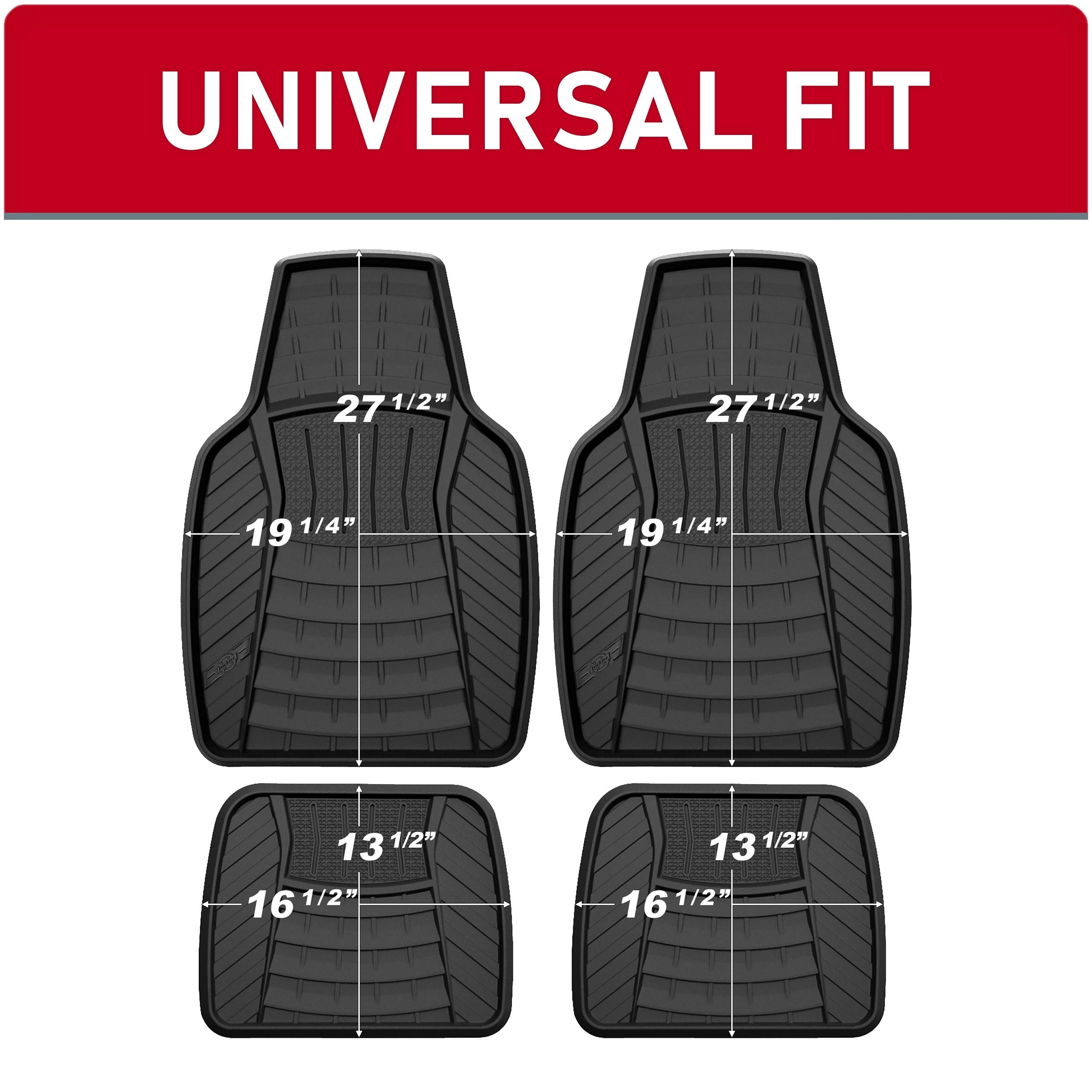 Dickies Black Automotive Universal Floor Mat Set 80333AUI | AutoZone