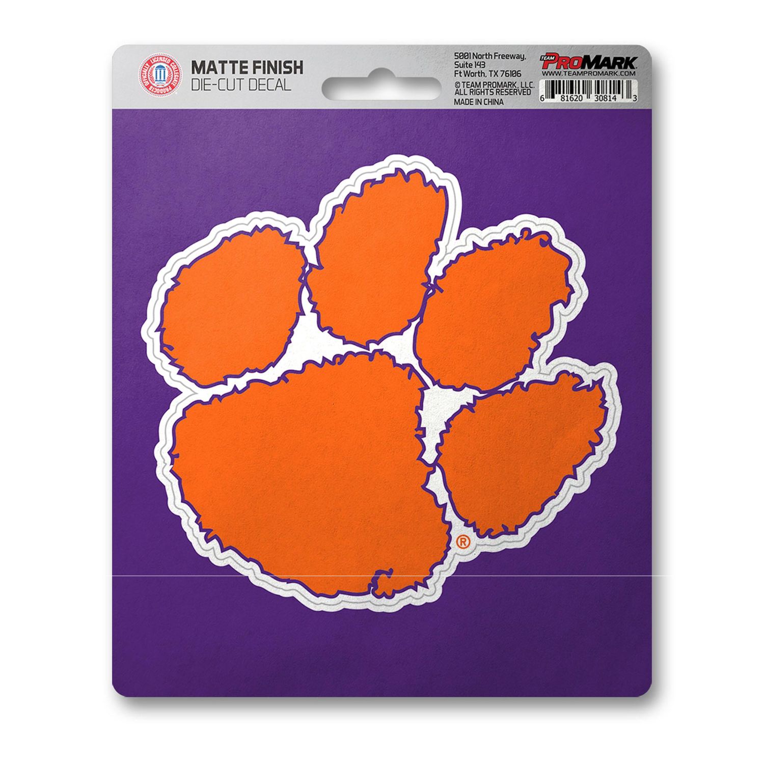 FANMATS Clemson University Matte Decal Sticker | AutoZone