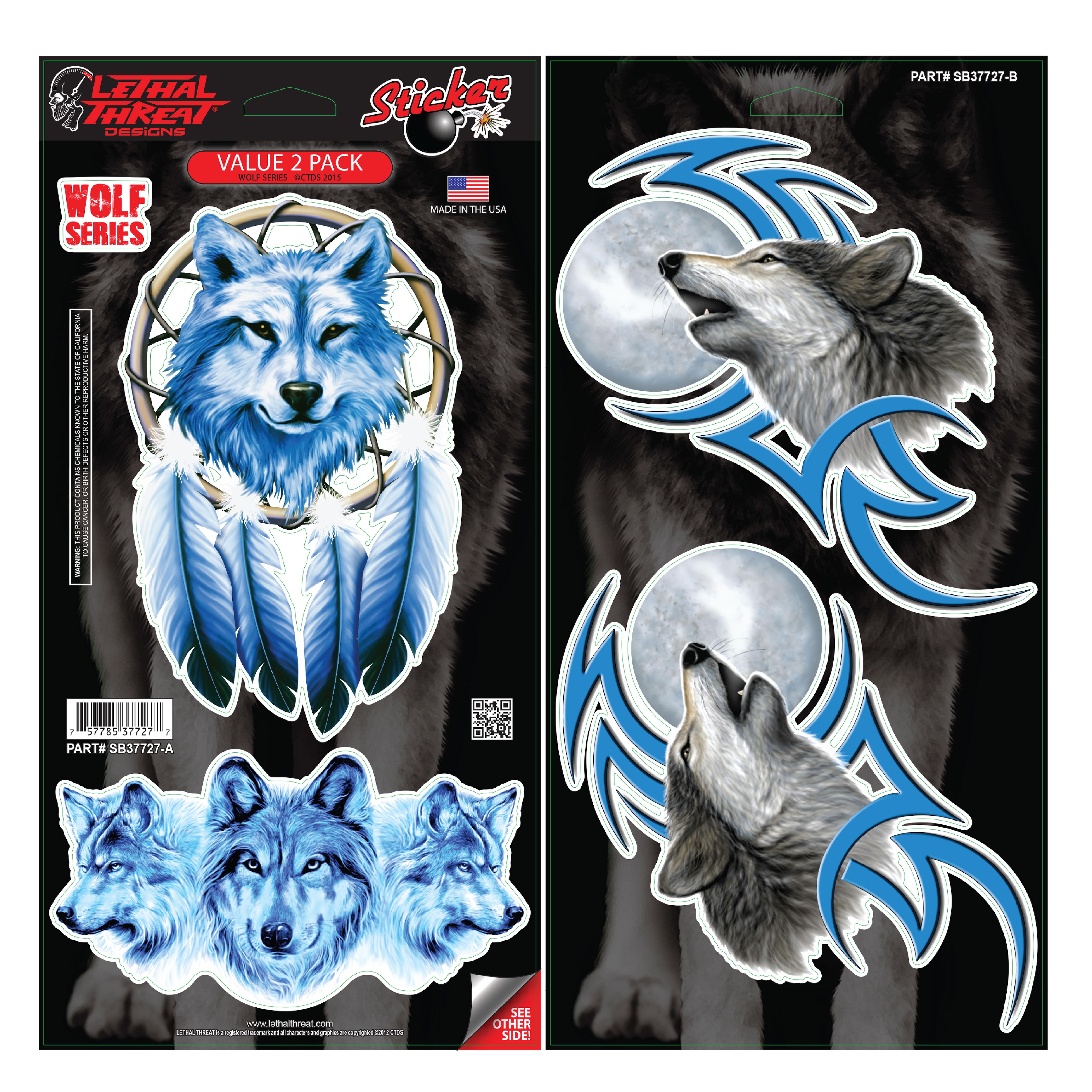 Lethal Threat Wolf Decal Series | AutoZone