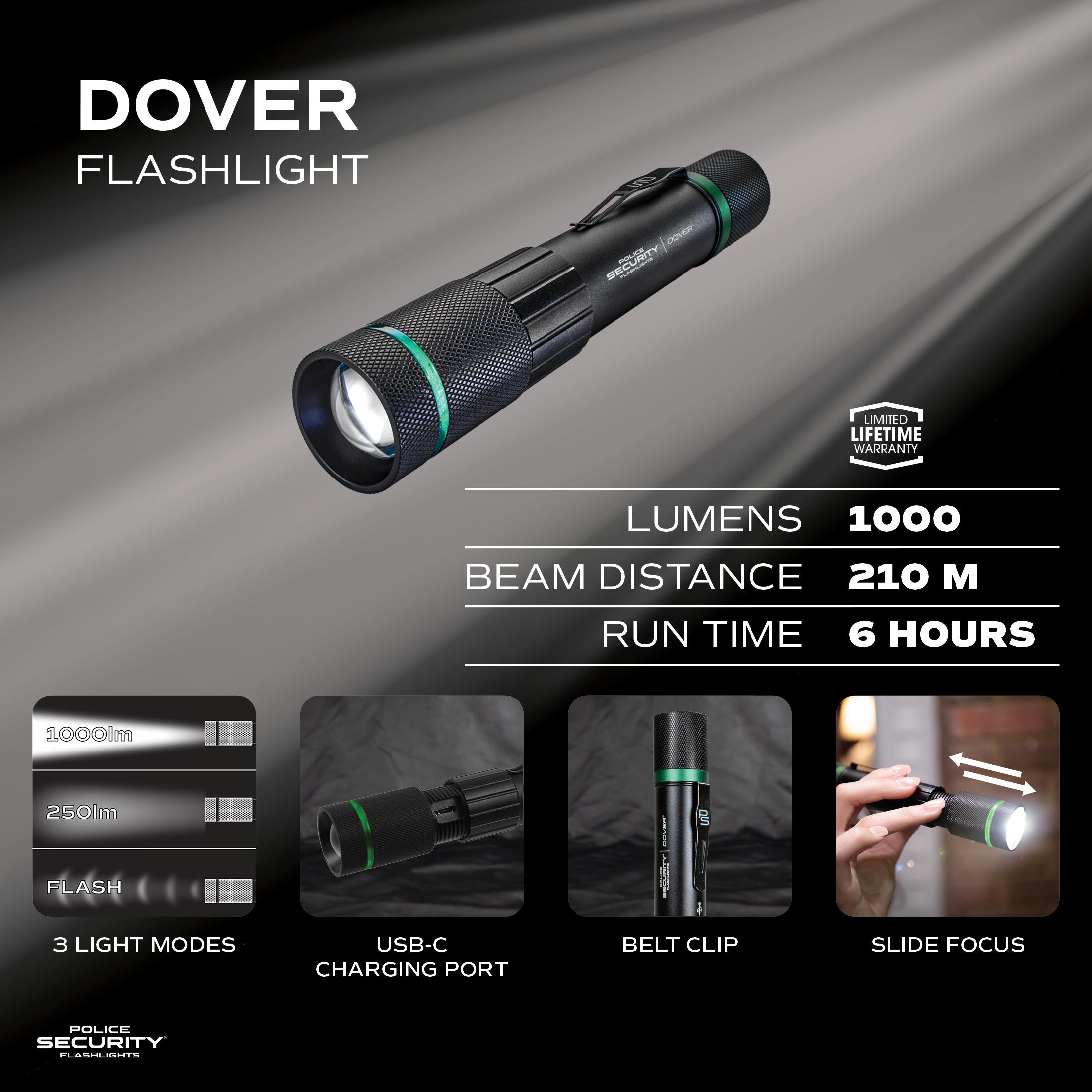 autozone rechargeable flashlight Police Security Dover Rechargeable Flashlight