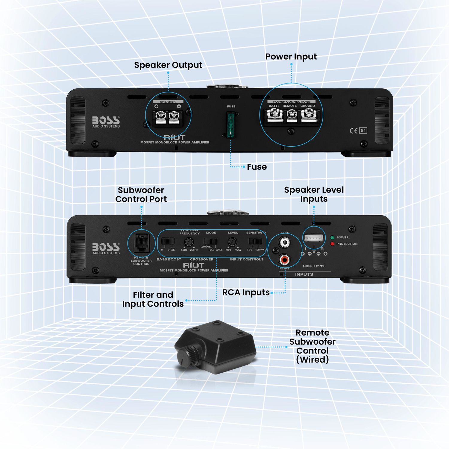 Boss Audio Audio Amplifier R1100M | AutoZone