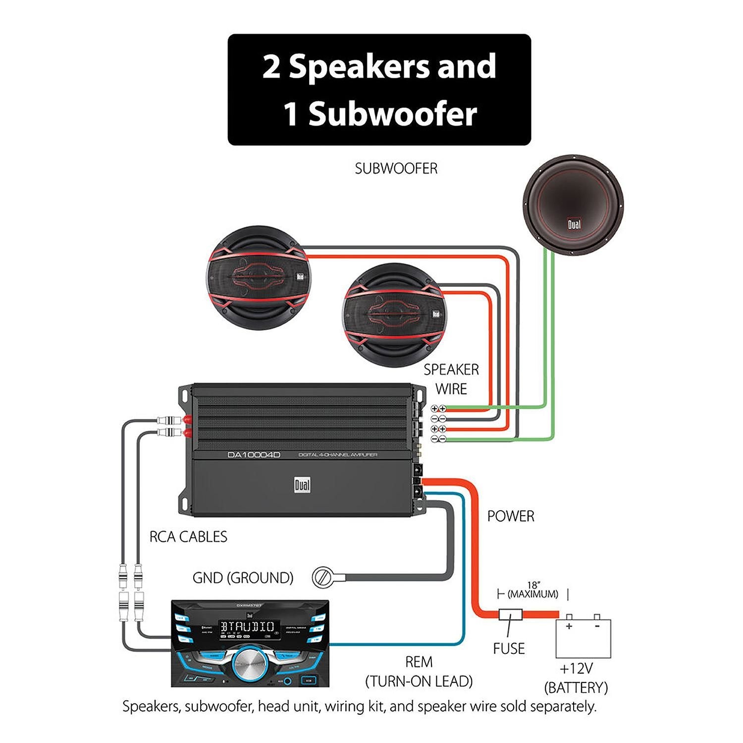 Dual Electronics Audio Amplifier DA10004D