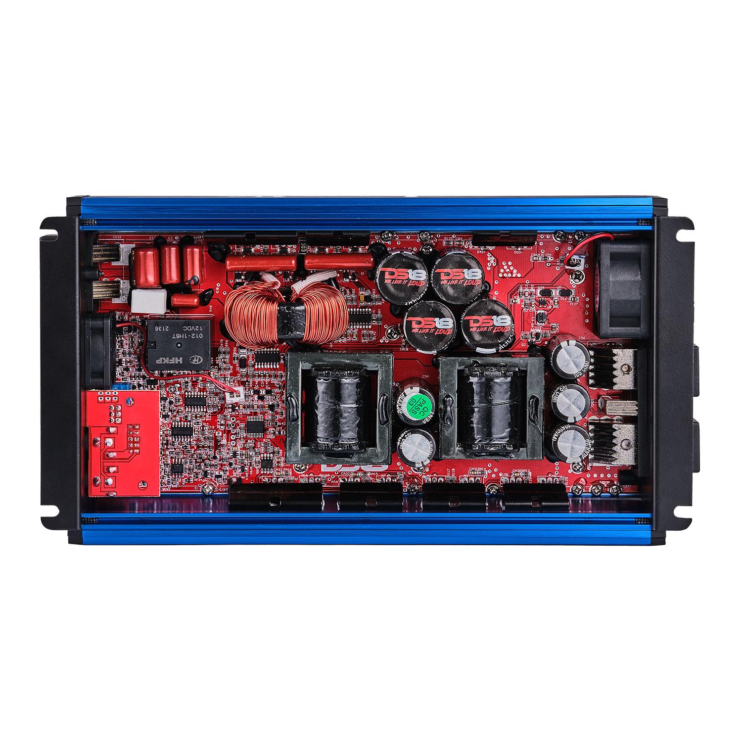 ダイヤ！ スキン&セルフリー1箱 DS18 3,500 Watts RMS 1 Ohm Blue, Full-Range Class D 1-Channel
