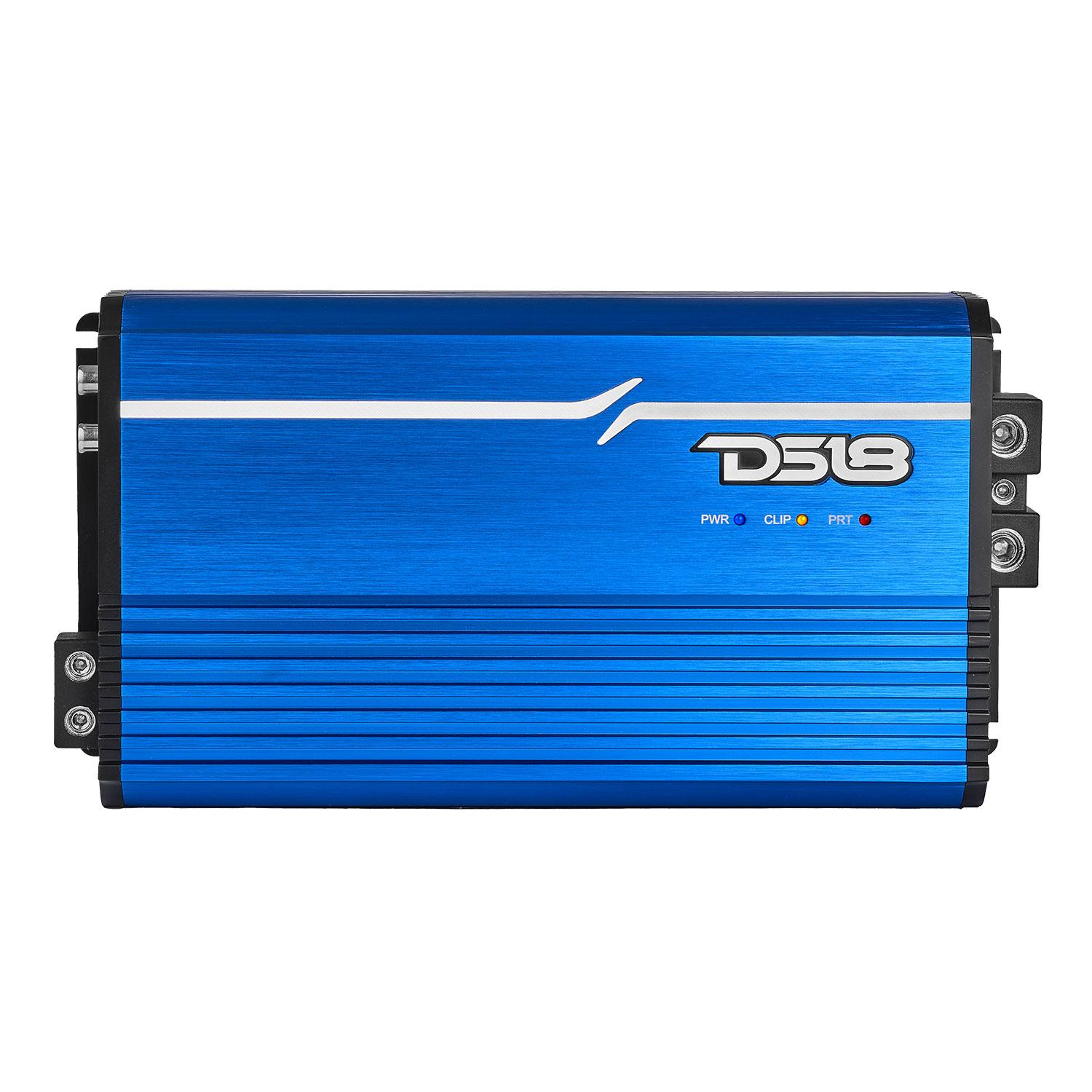 DS18 3,500 Watts RMS 1 Ohm Blue, Full-Range Class D 1-Channel
