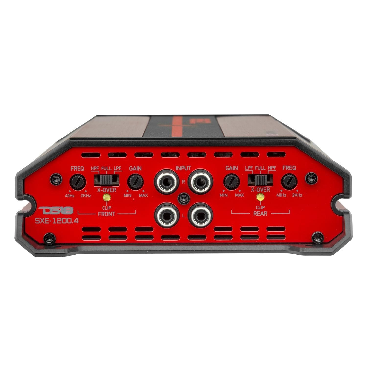 DS18 Red 4 x 60 Watts RMS 4-Ohms SXE 4-Channel Class AB Amplifier DS18 Red 4 x 60 Watts RMS 4-Ohms SXE 4-Channel Class AB Amplifier